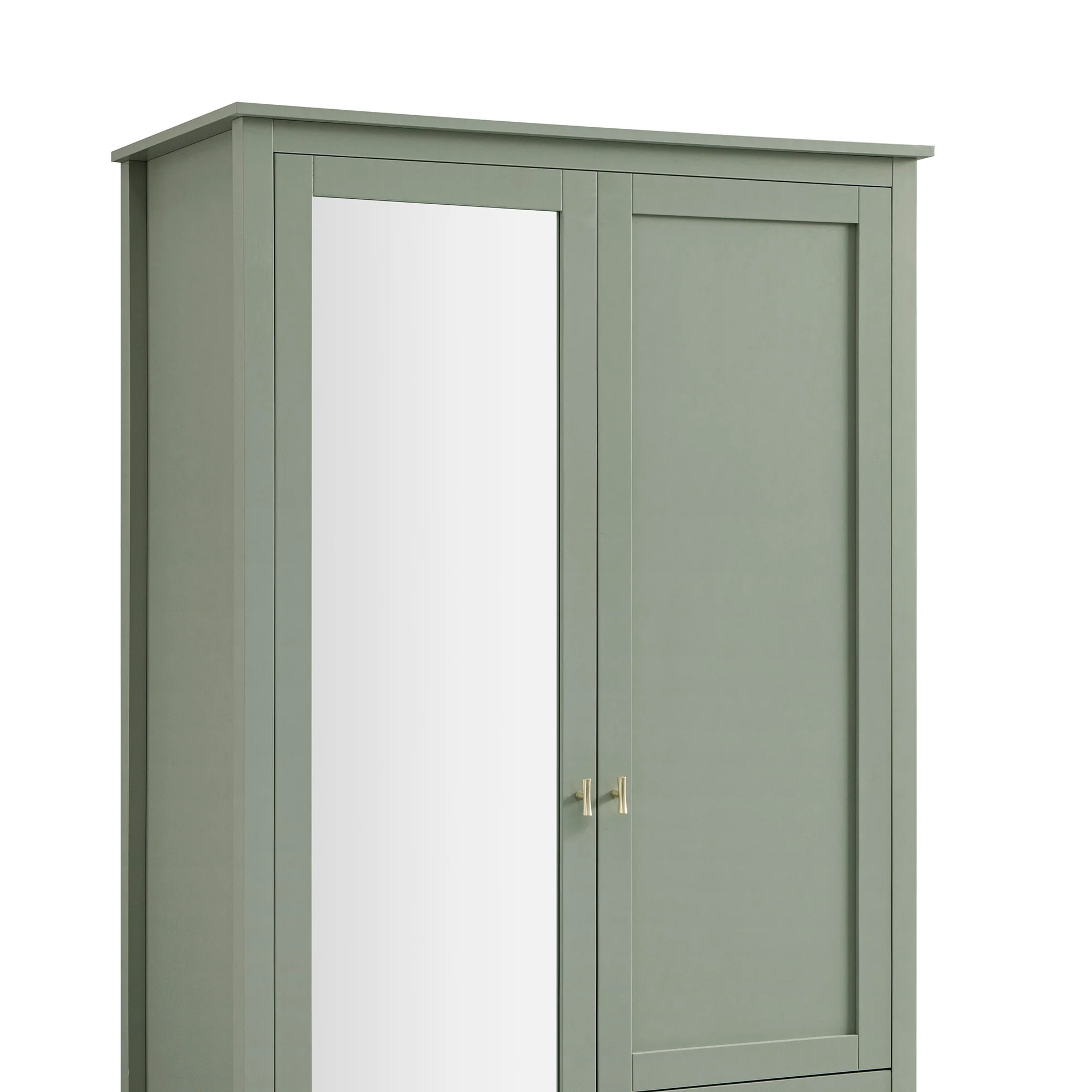 Oakham Mirrored Double Wardrobe, Desert Sage - Image 13