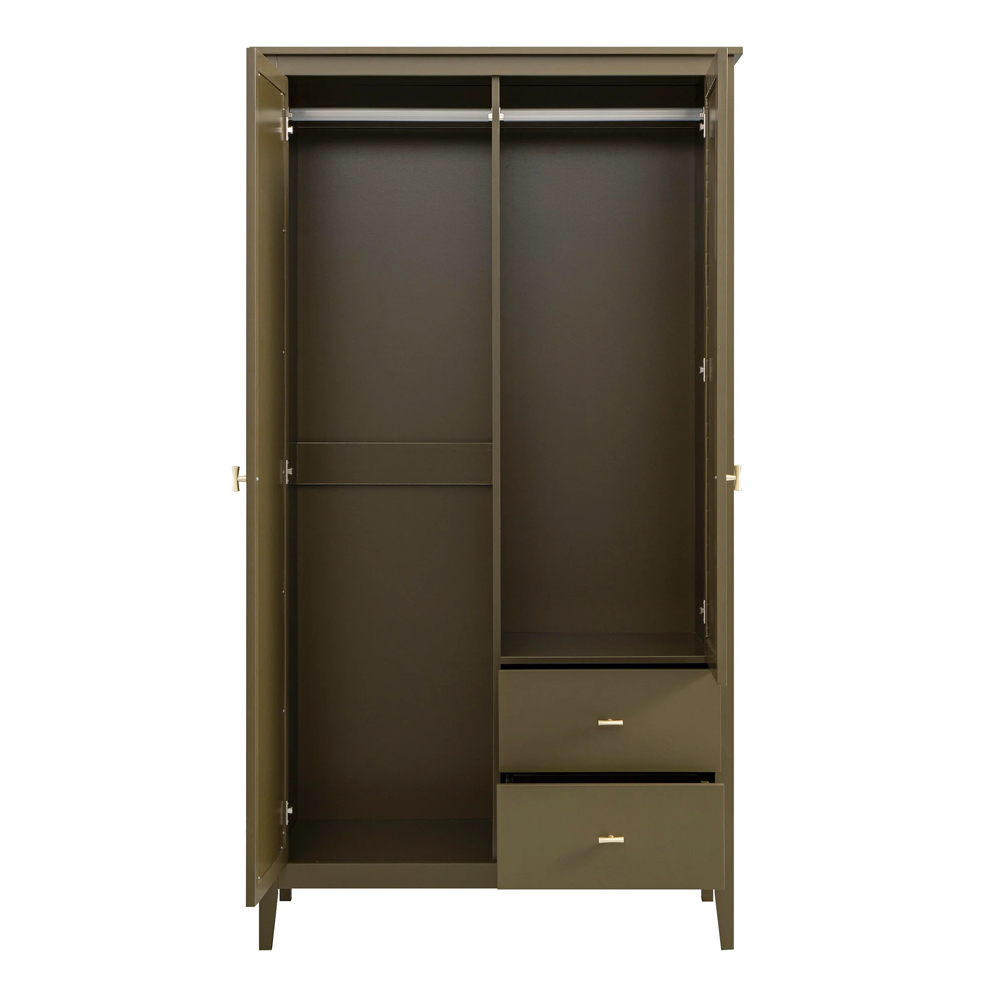 Oakham Mirrored Double Wardrobe, Olive Grove - Image 11