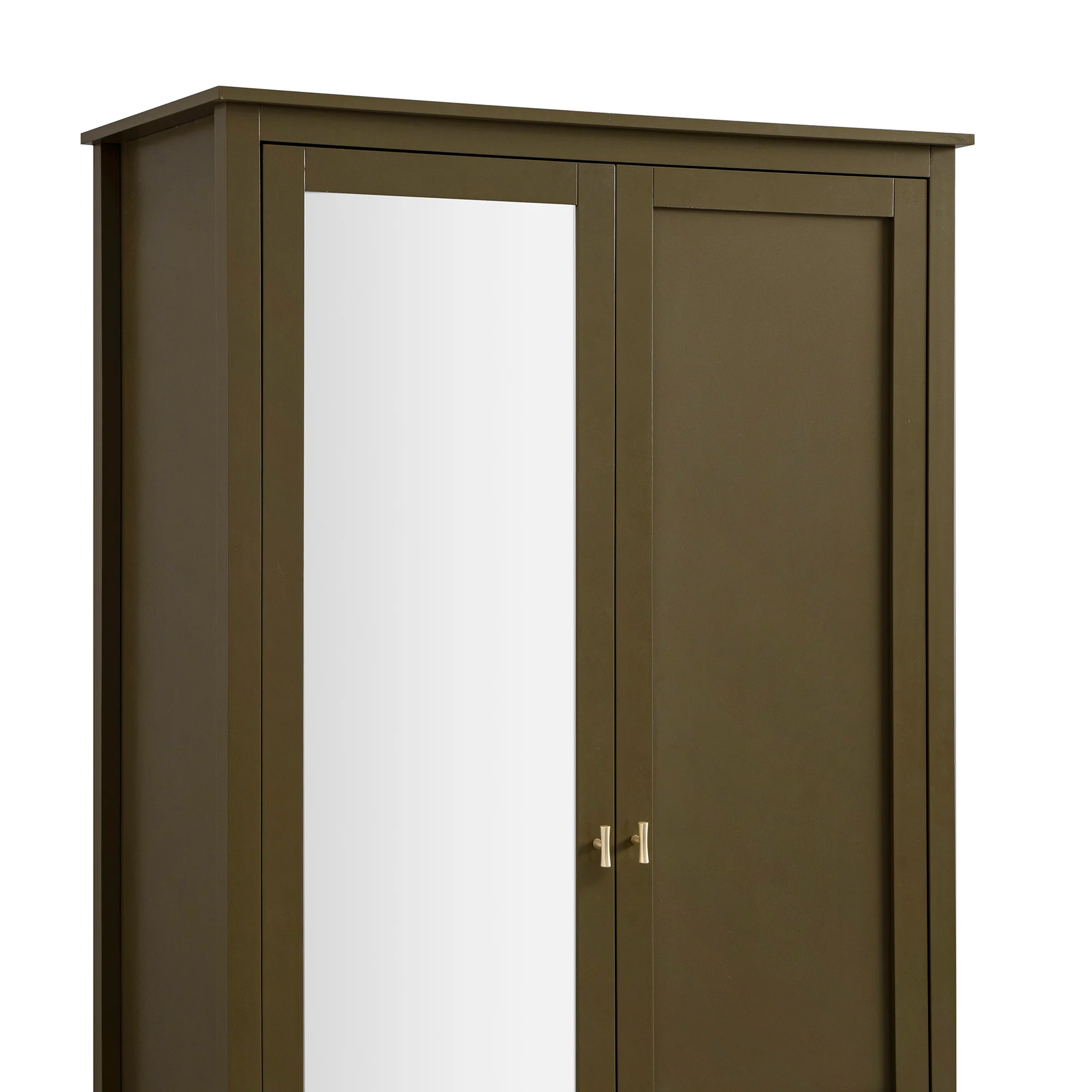 Oakham Mirrored Double Wardrobe, Olive Grove - Image 14