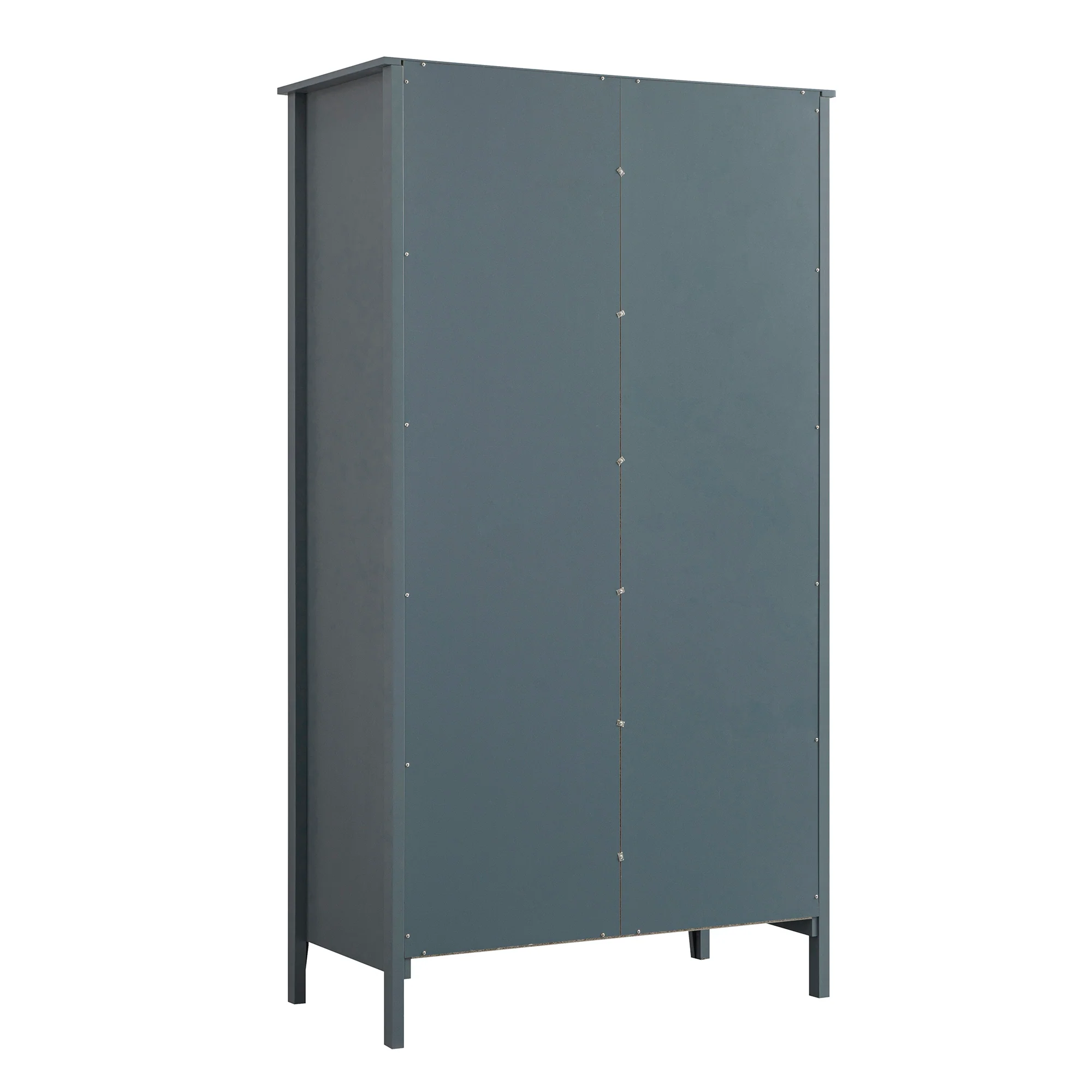 Oakham Mirrored Double Wardrobe, Stormy Blue - Image 13