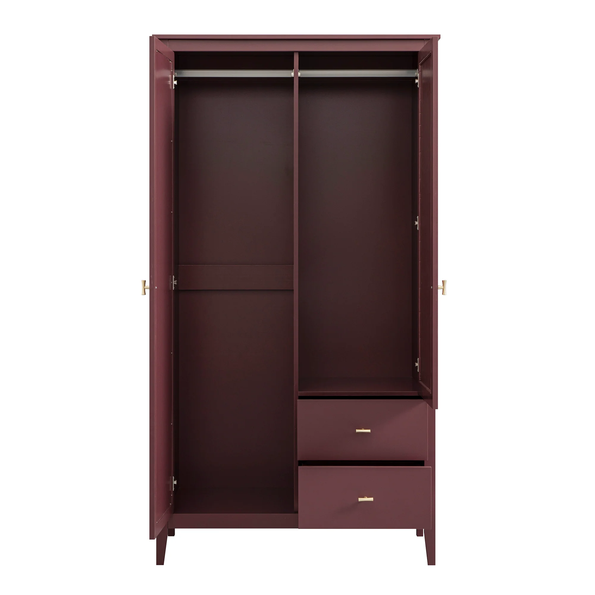 Oakham Mirrored Double Wardrobe, Wild Cherry - Image 10