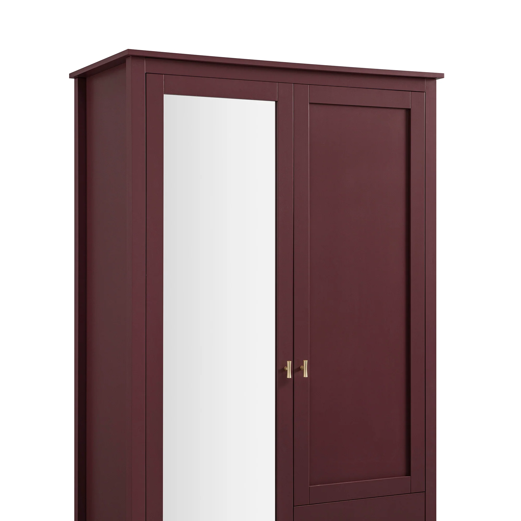 Oakham Mirrored Double Wardrobe, Wild Cherry - Image 13