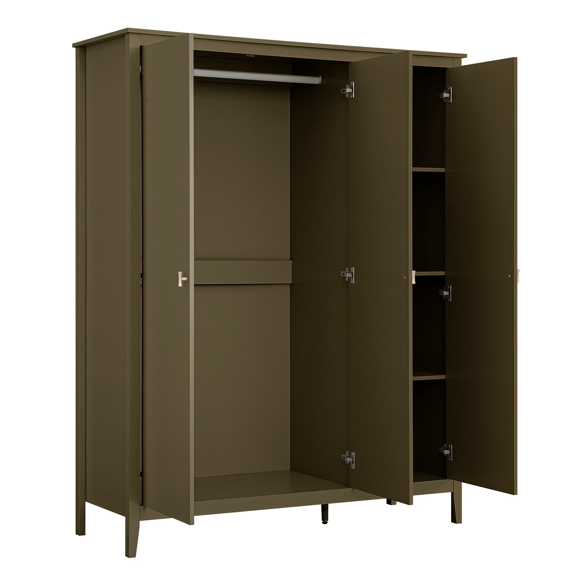 Oakham Triple Wardrobe, Olive Grove - Image 11
