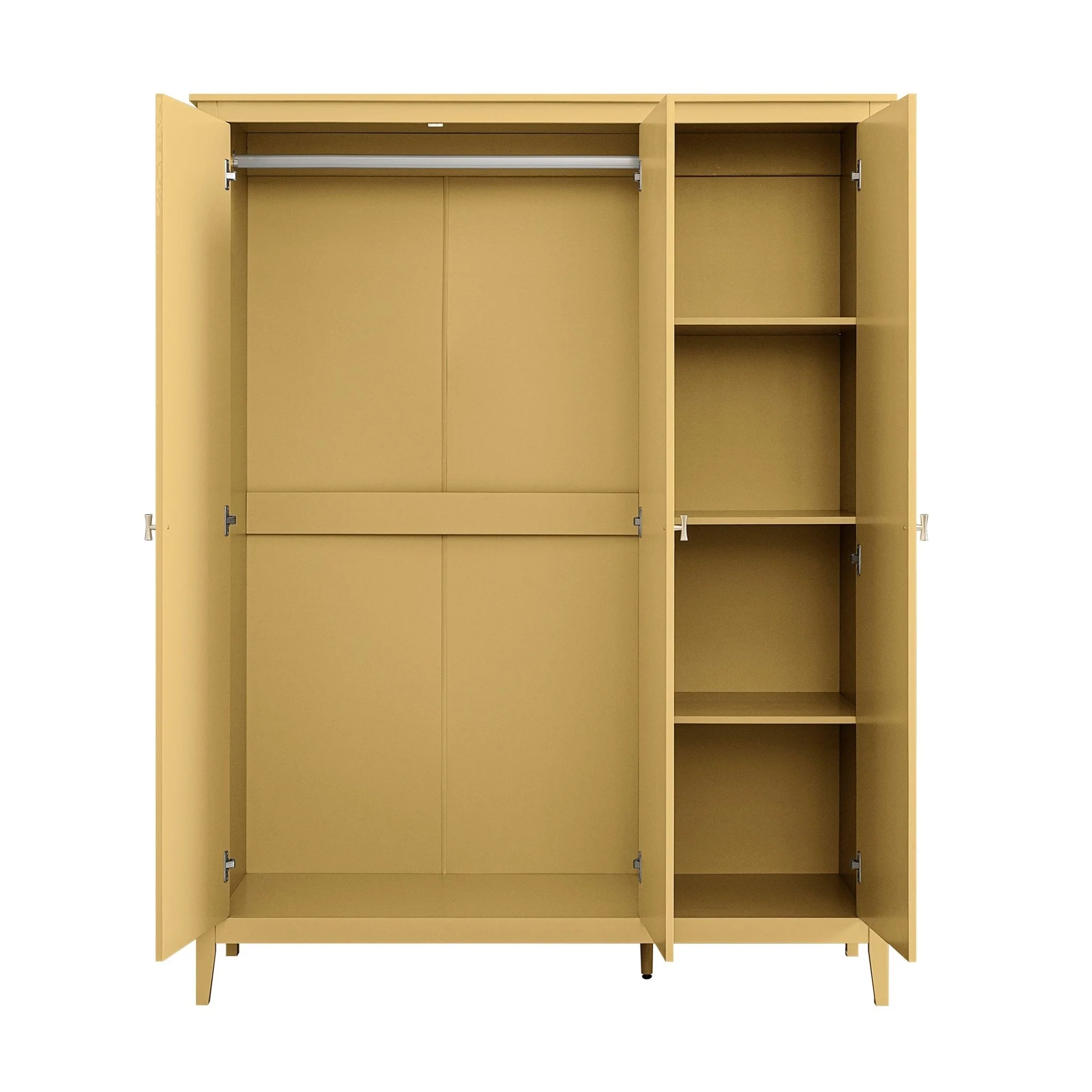 Oakham Triple Wardrobe, Rattan Yellow - Image 10