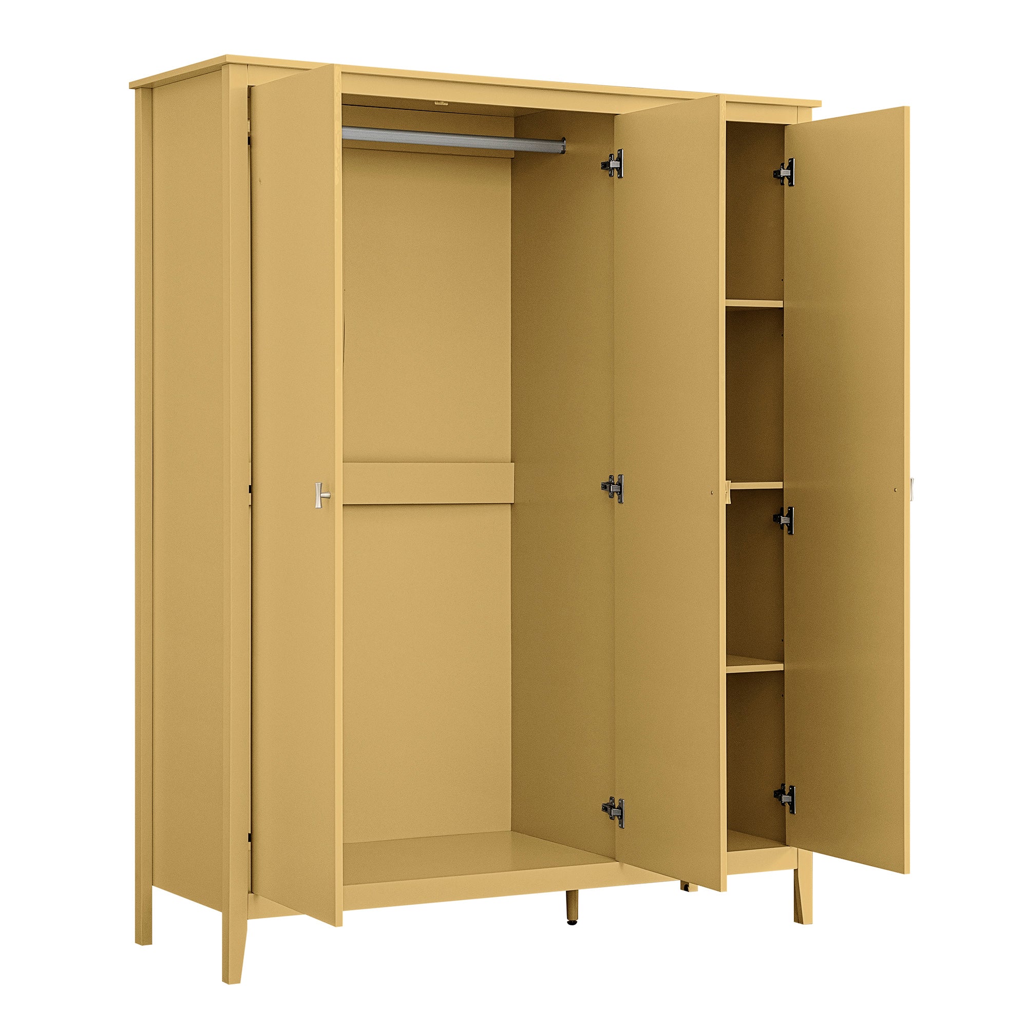 Oakham Triple Wardrobe, Rattan Yellow - Image 11