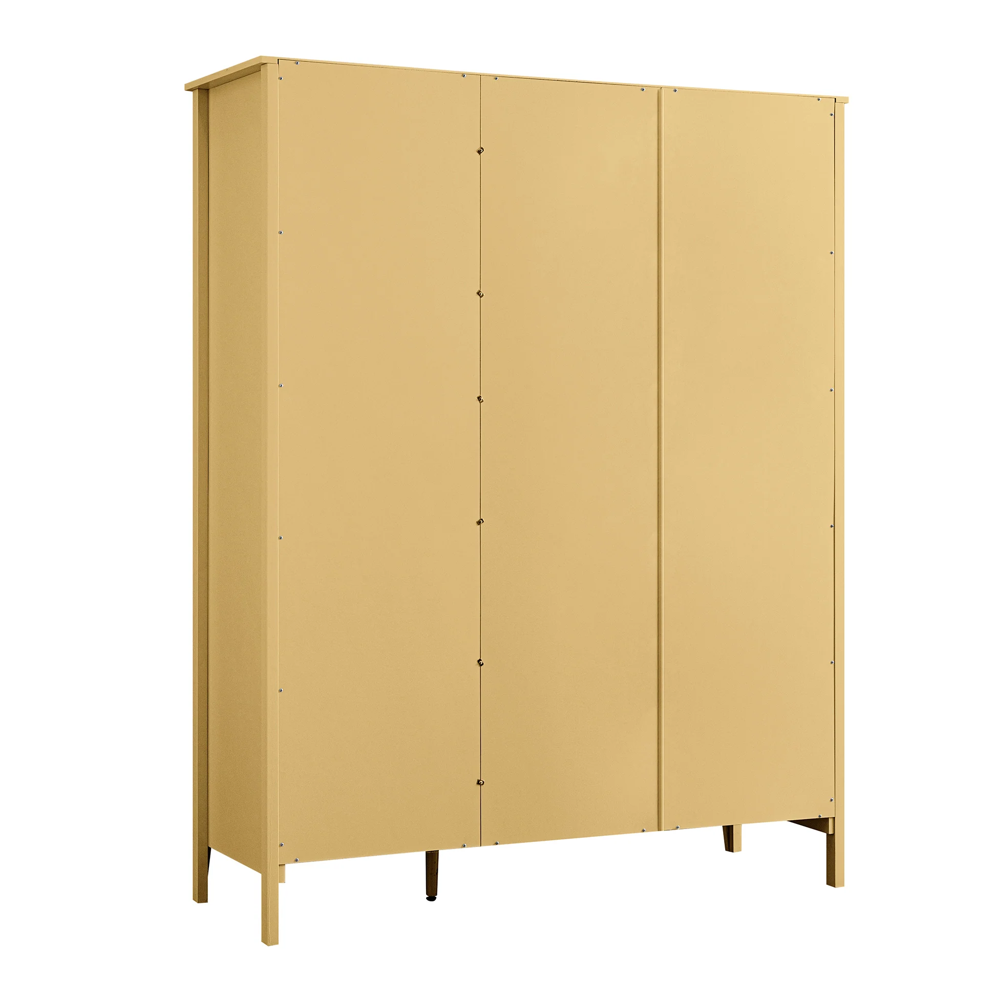 Oakham Triple Wardrobe, Rattan Yellow - Image 12