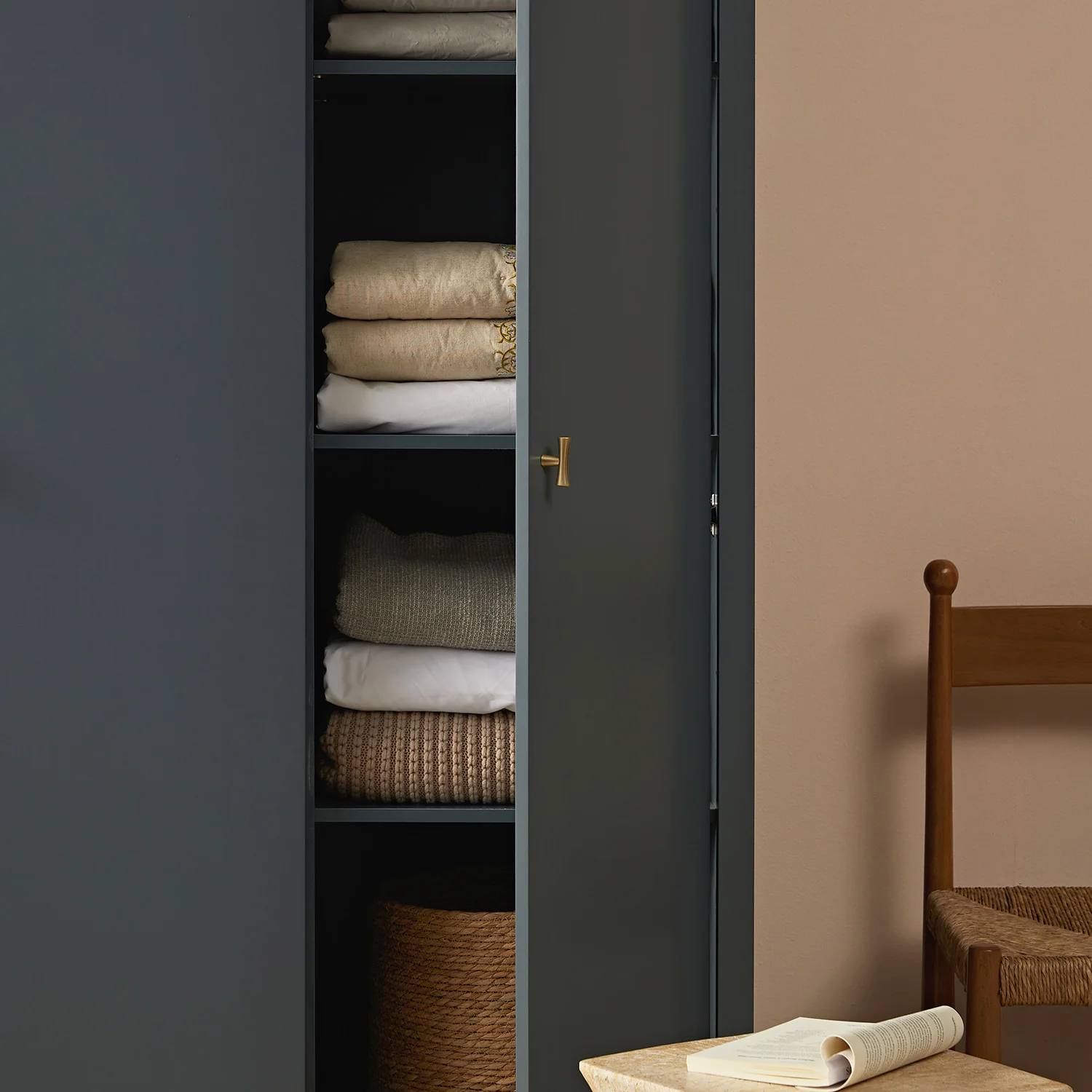 Oakham Triple Wardrobe, Stormy Blue - Image 5