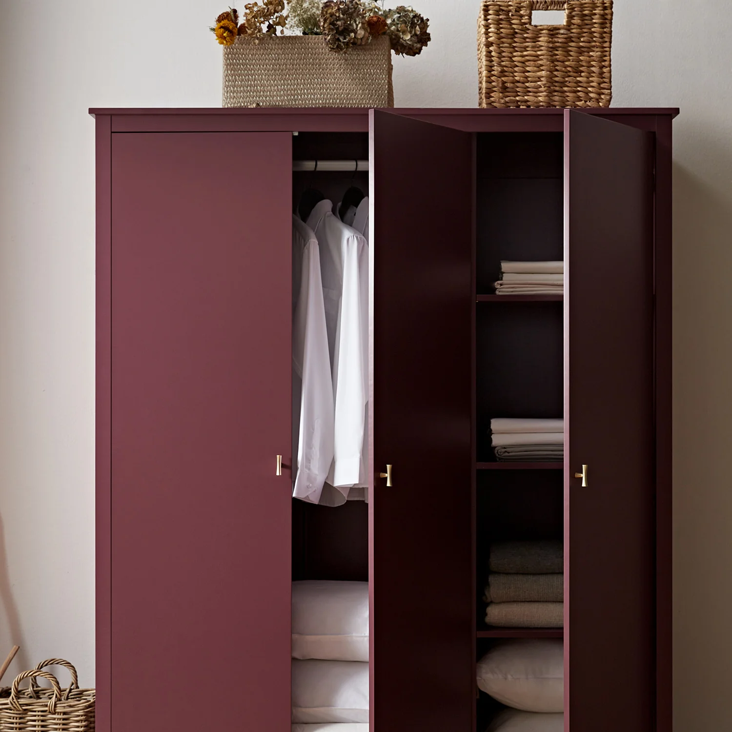 Oakham Triple Wardrobe, Wild Cherry - Image 4