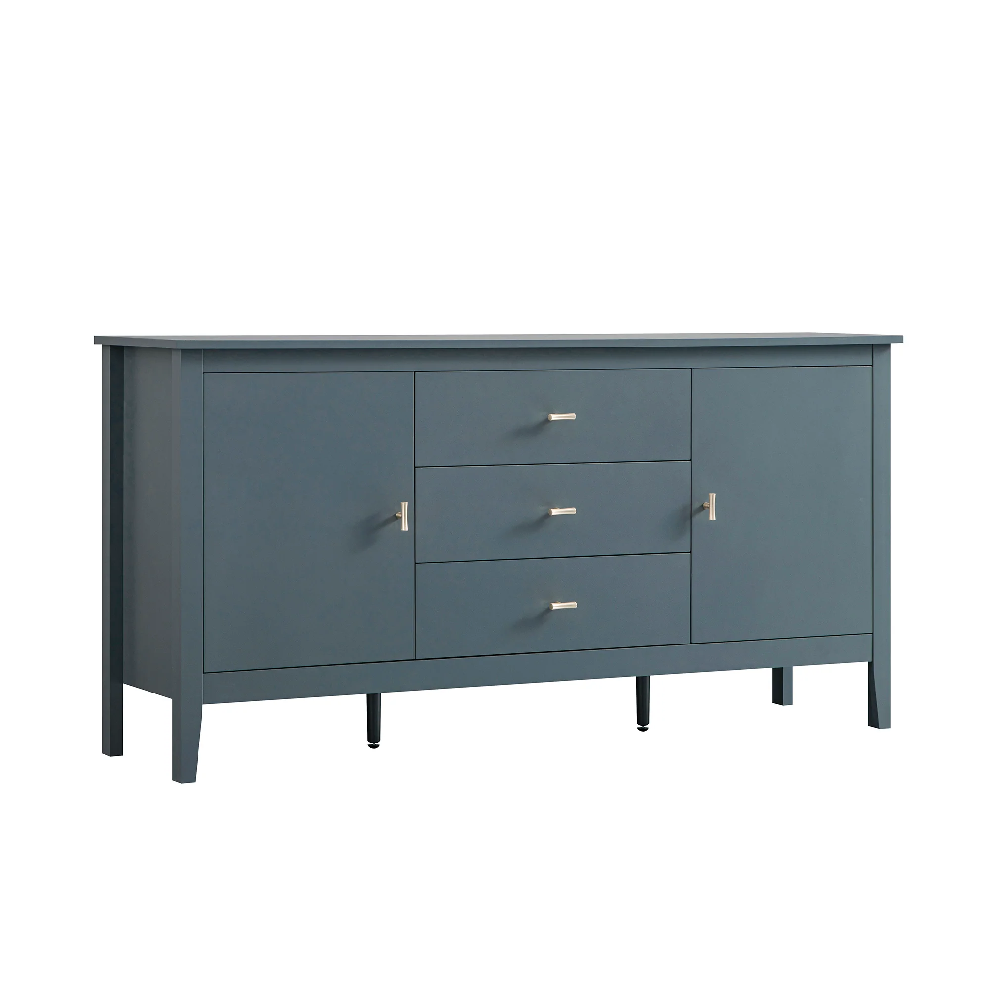 Oakham Wide Sideboard with Drawers, Stormy Blue - Image 10