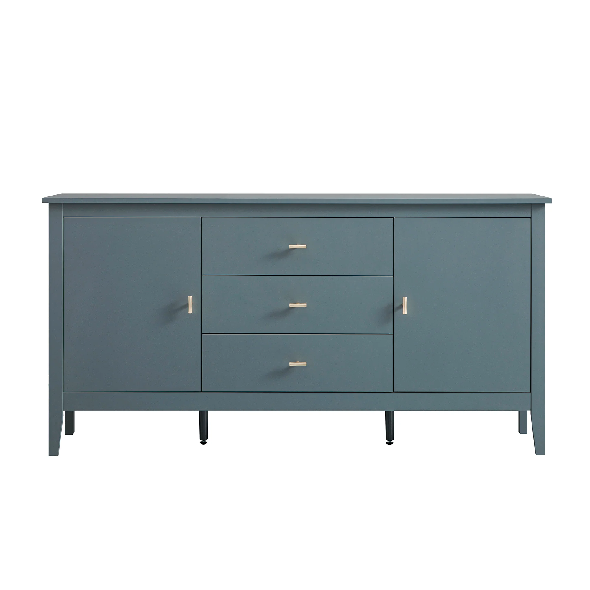 Oakham Wide Sideboard with Drawers, Stormy Blue - Image 9