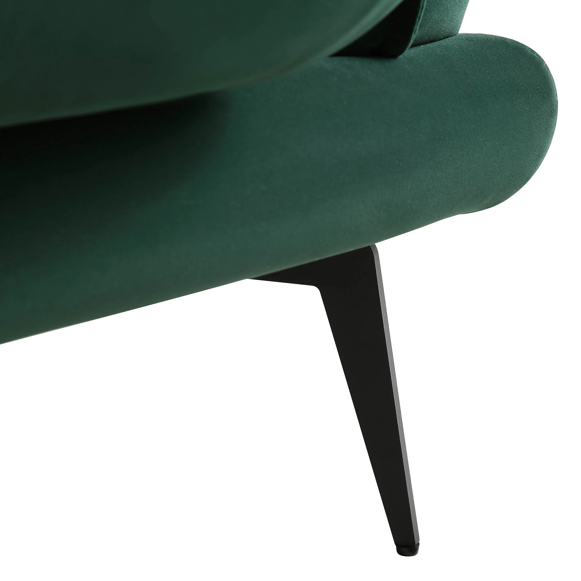 Obriel Forest Green Velvet Armchair - Image 11