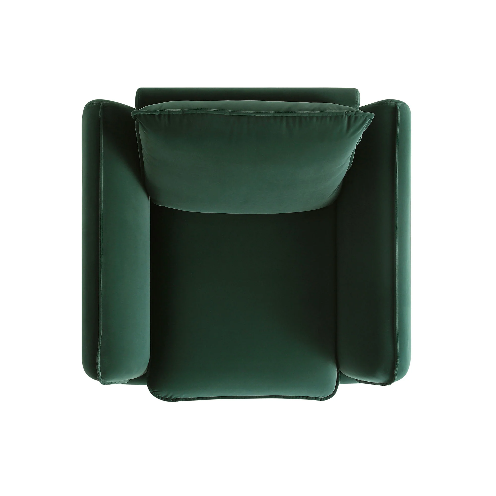 Obriel Forest Green Velvet Armchair - Image 6
