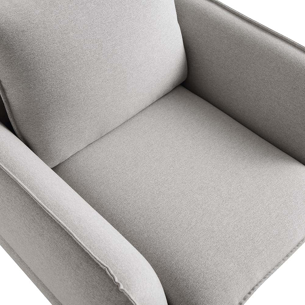 Obriel Grey Marl Fabric Armchair - Image 10