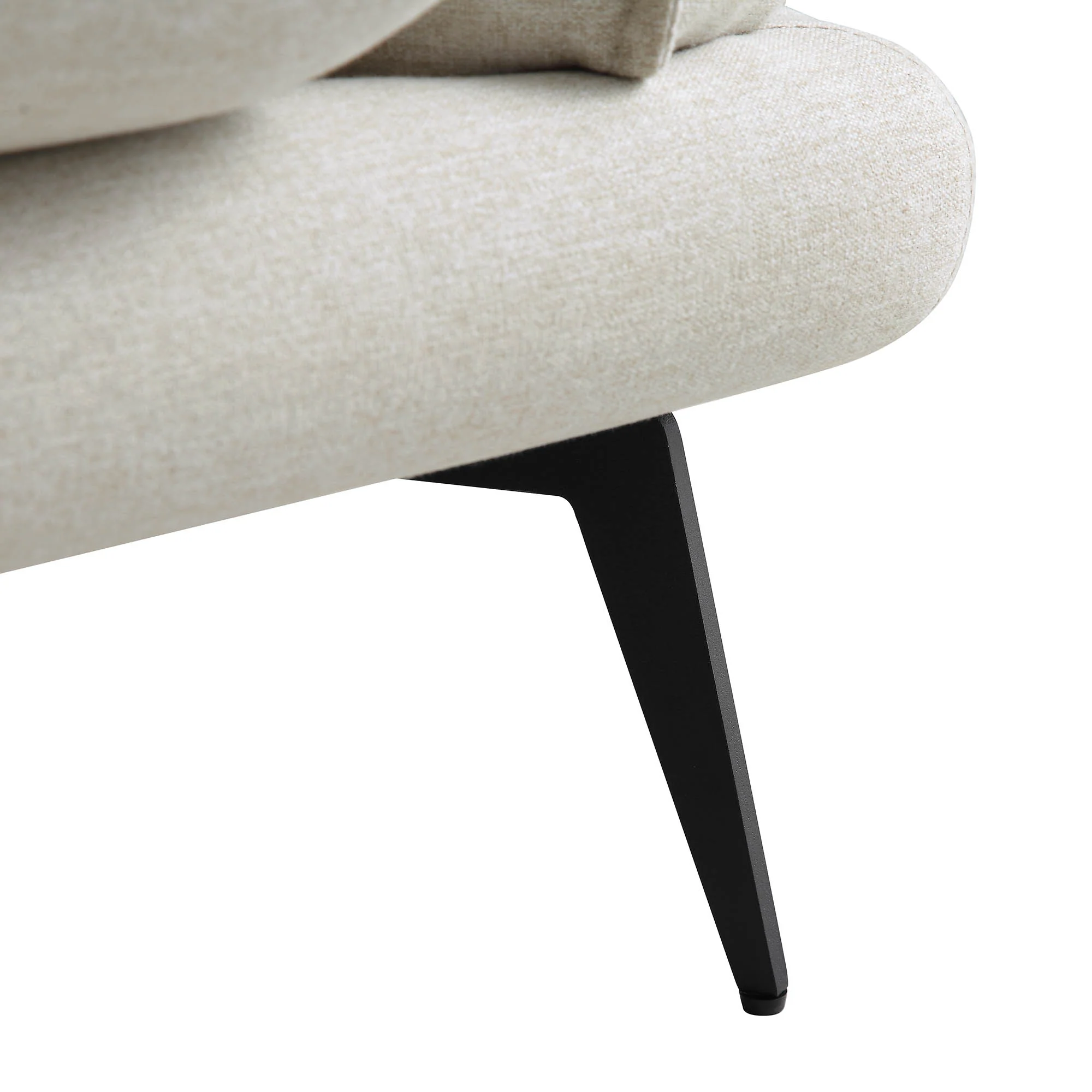 Obriel Oatmeal Fabric Armchair - Image 12