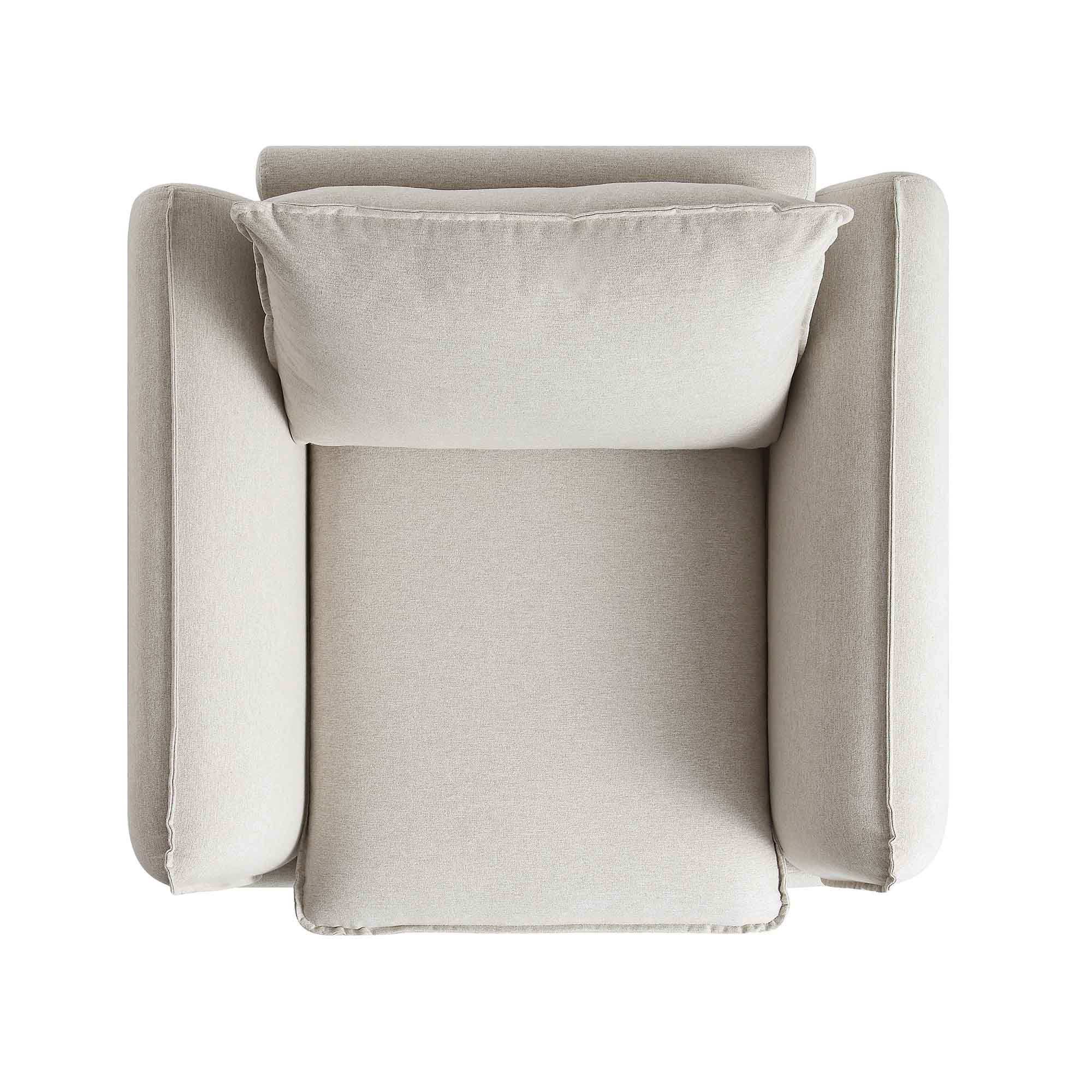 Obriel Oatmeal Fabric Armchair - Image 6