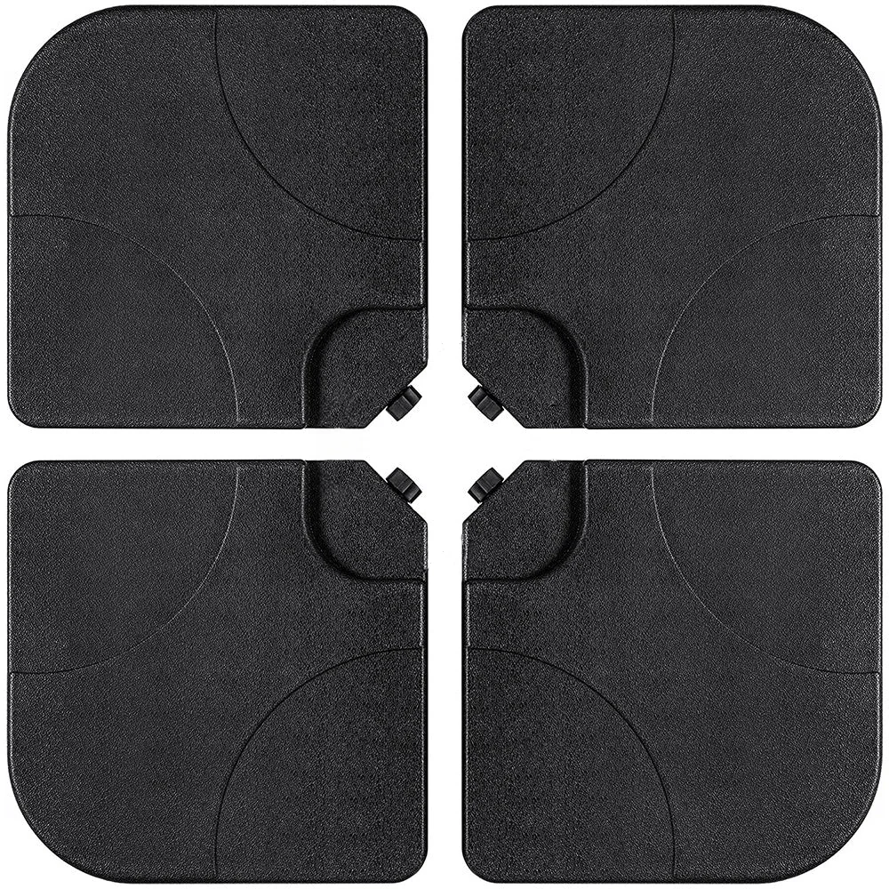 Pack of 4 Square Sand/Water Fillable Parasol Base Weights - Image 3