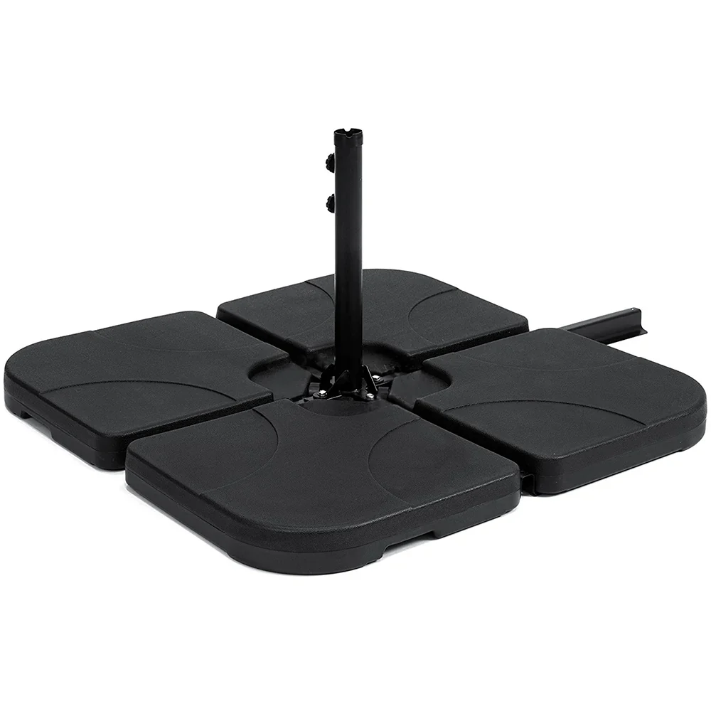 Pack of 4 Square Sand/Water Fillable Parasol Base Weights - Image 6