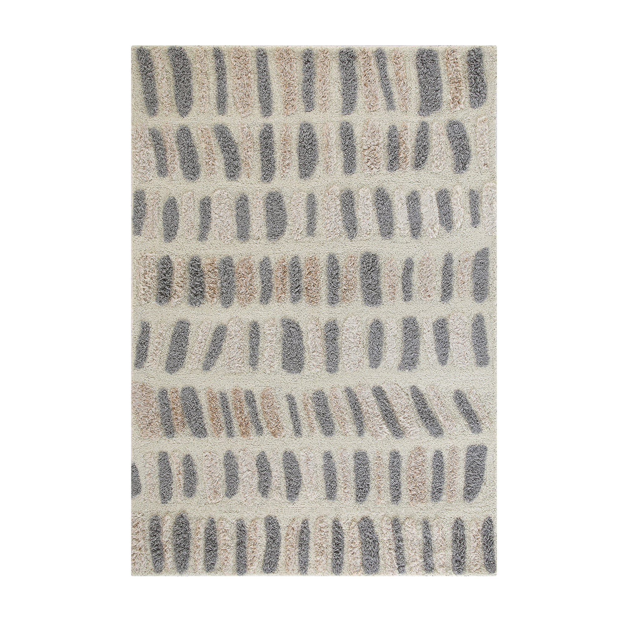 Pebble Hand Tufted New Zealand Wool Rectangular Rug - Image 3