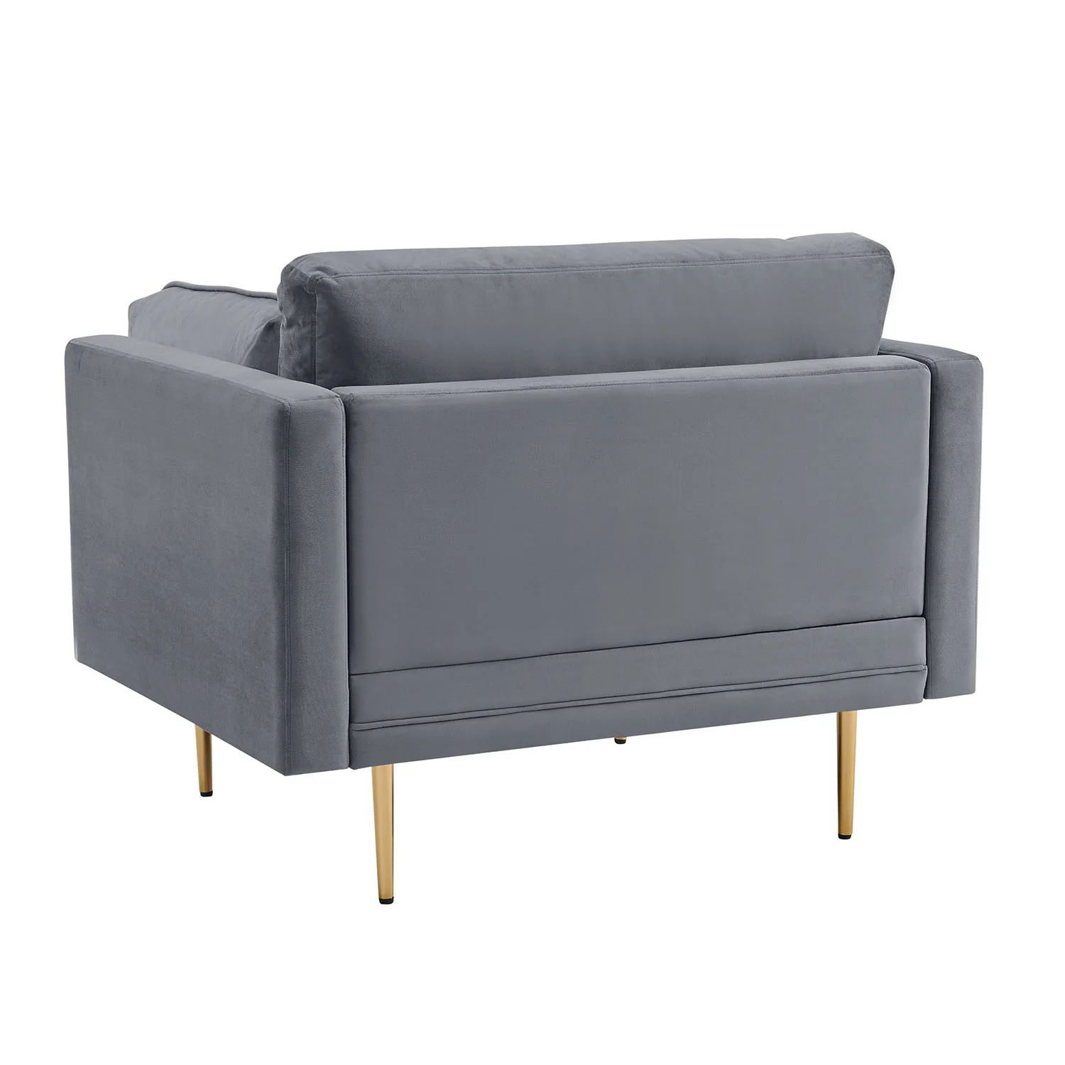 Pelham Grey Velvet Fabric Armchair - Image 6