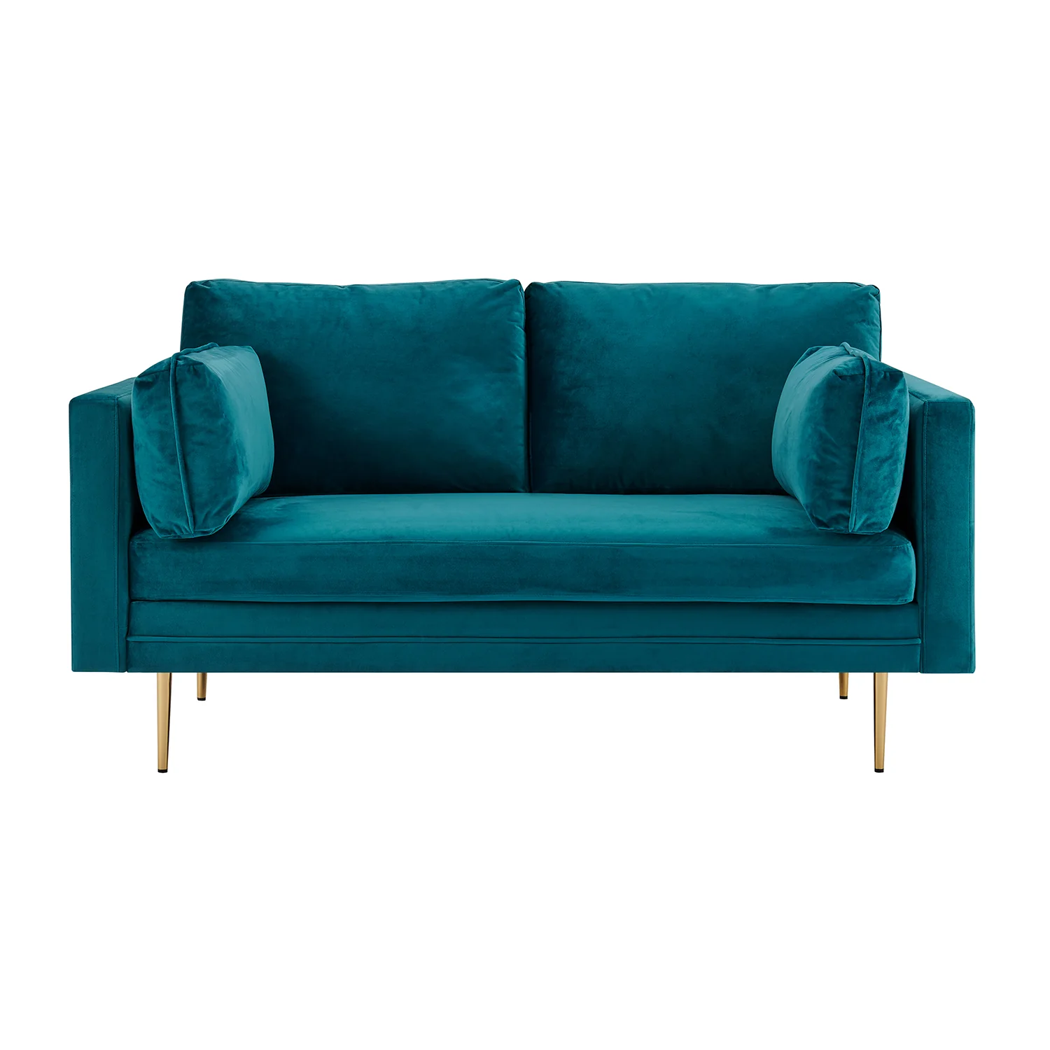 Pelham Teal Blue Velvet Fabric Sofa - Image 10