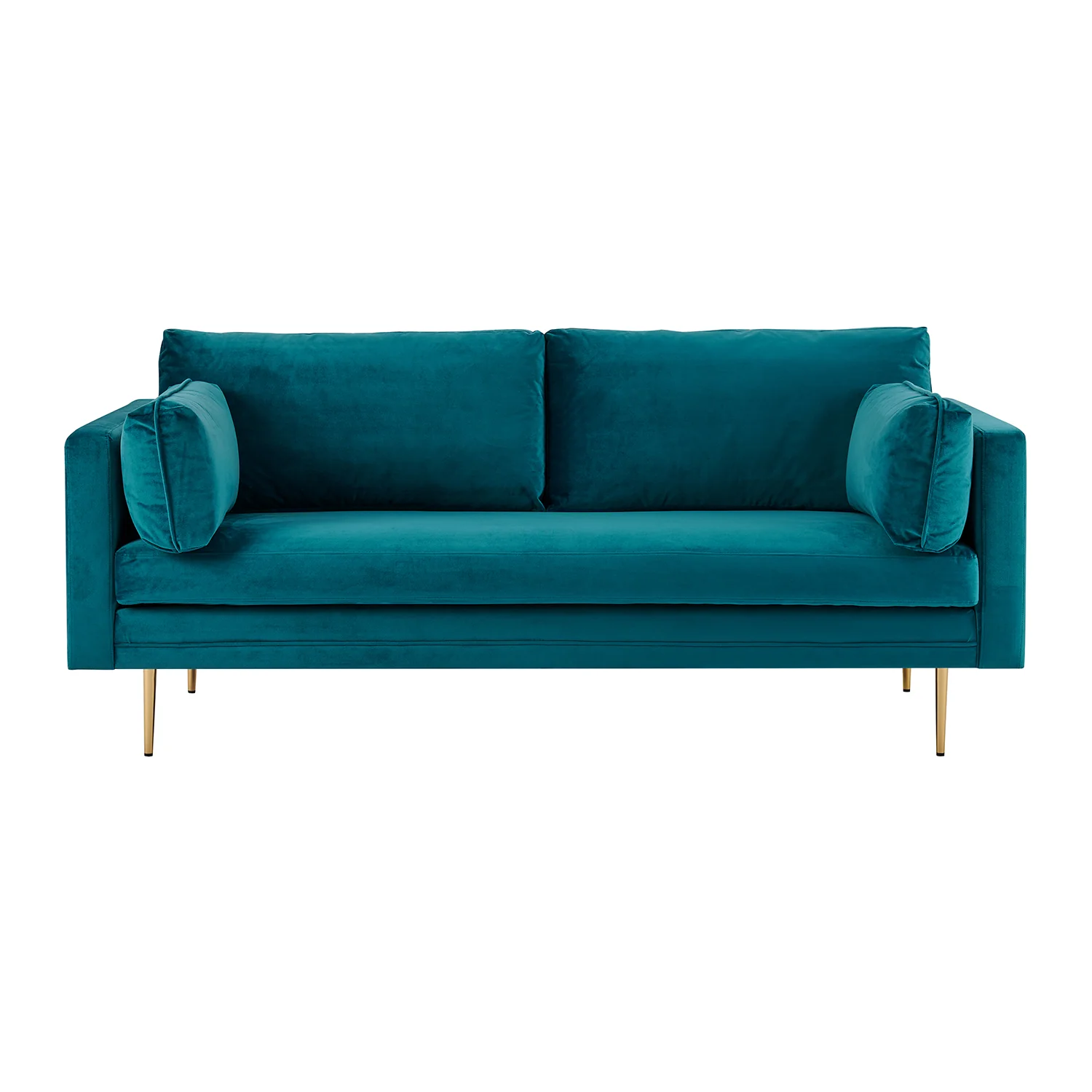 Pelham Teal Blue Velvet Fabric Sofa - Image 11