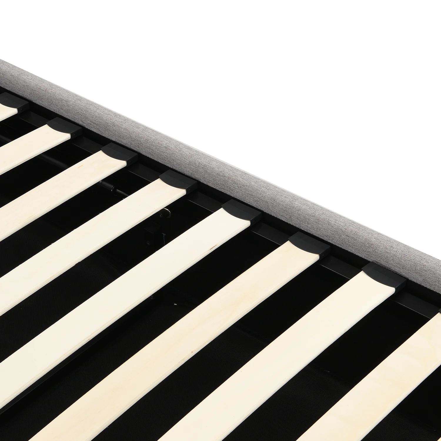 Pimlico End Opening Ottoman Storage Bed Frame with Multi-colour LED Headboard (Grey Fabric) - Image 9