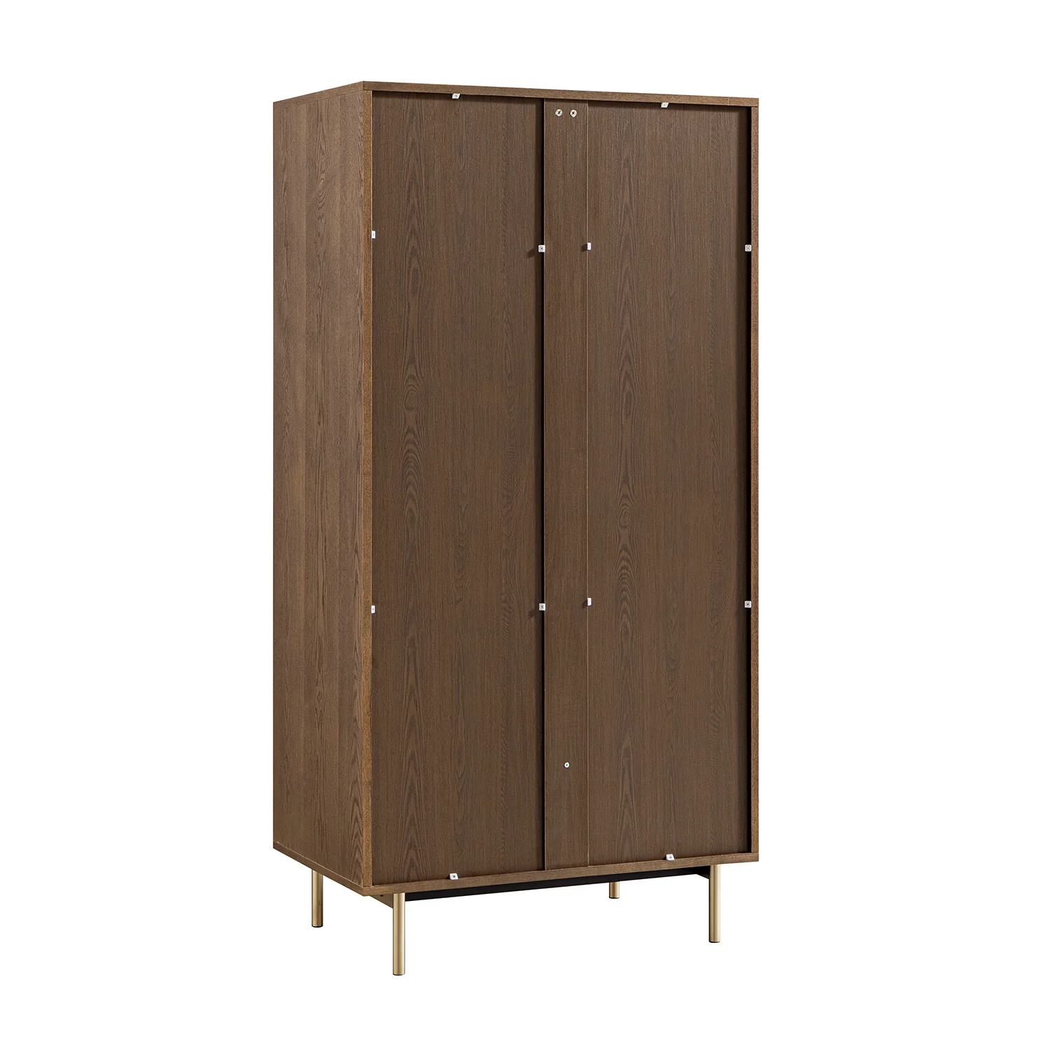 Richmond Ridged Double Wardrobe with Drawer, Dark Ash - Image 13