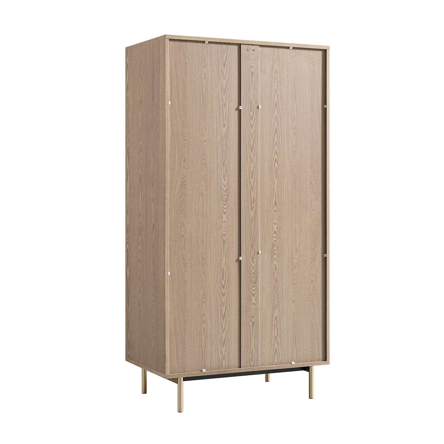 Richmond Ridged Double Wardrobe with Drawer, Light Ash - Image 13