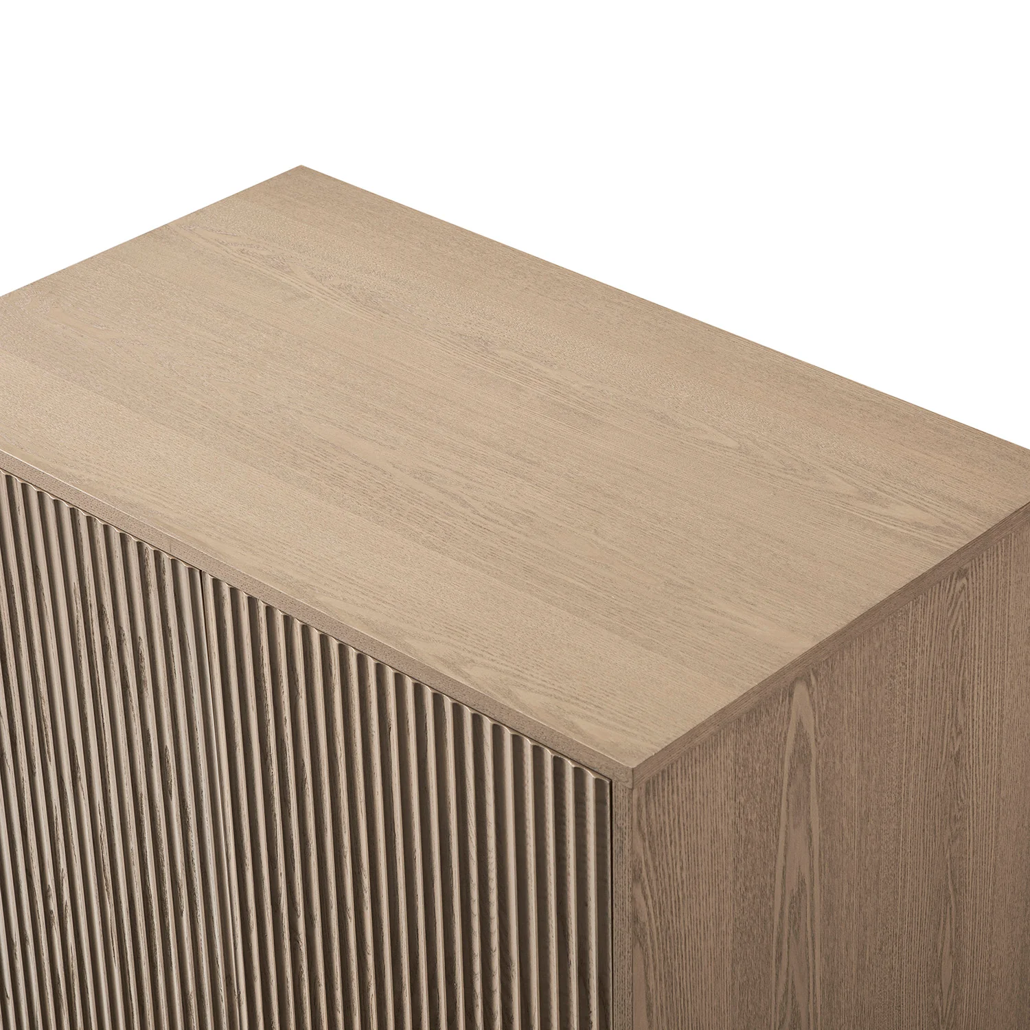 Richmond Ridged Double Wardrobe with Drawer, Light Ash - Image 16