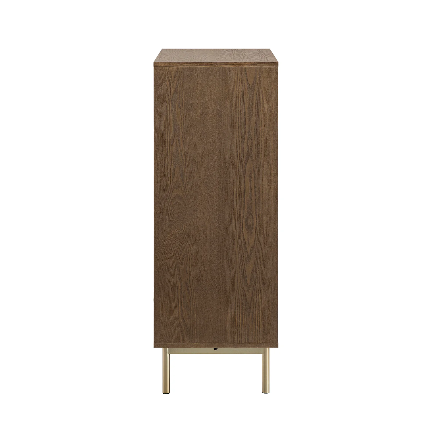 Richmond Ridged Highboard Storage Cabinet, Dark Ash - Image 11