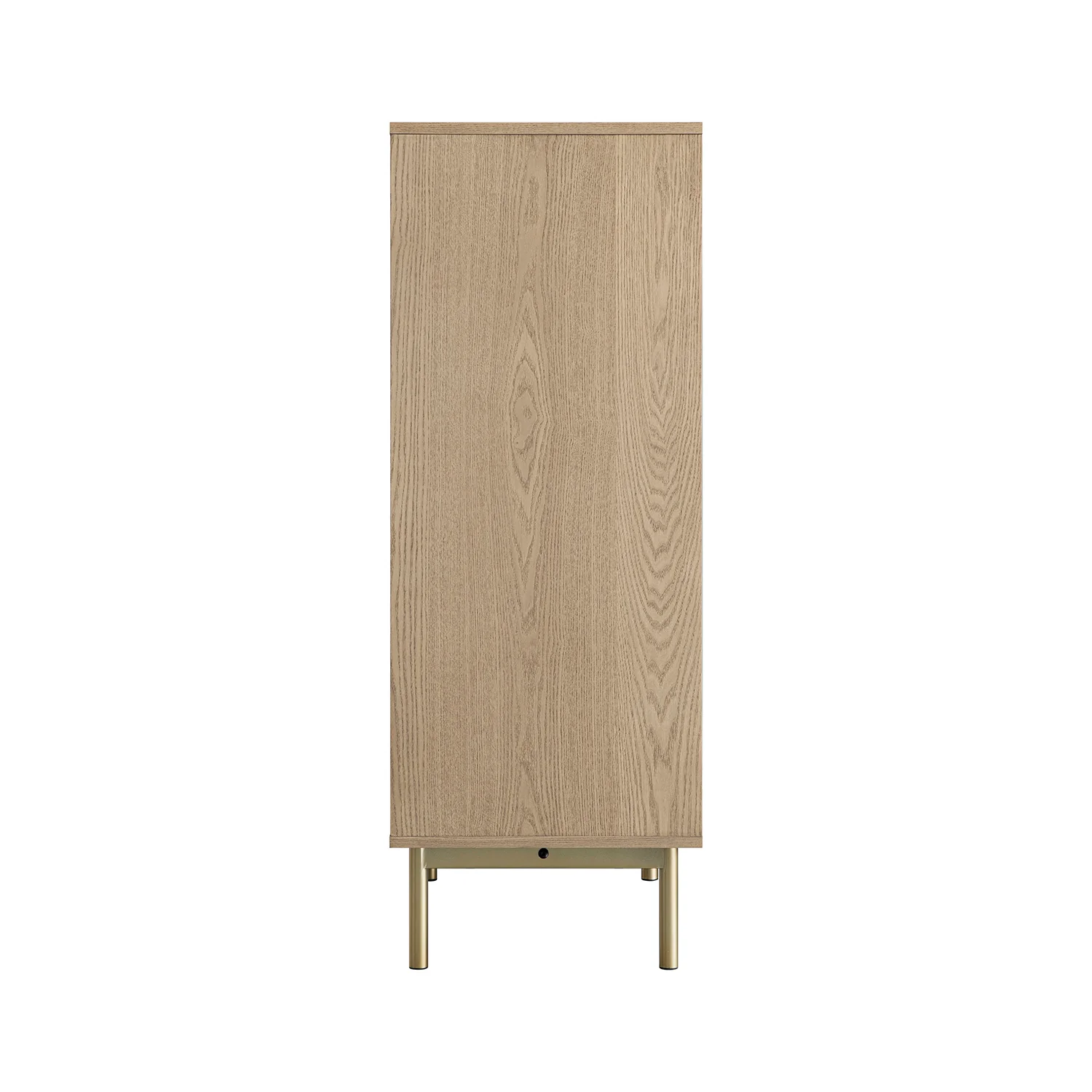 Richmond Ridged Highboard Storage Cabinet, Light Ash - Image 14