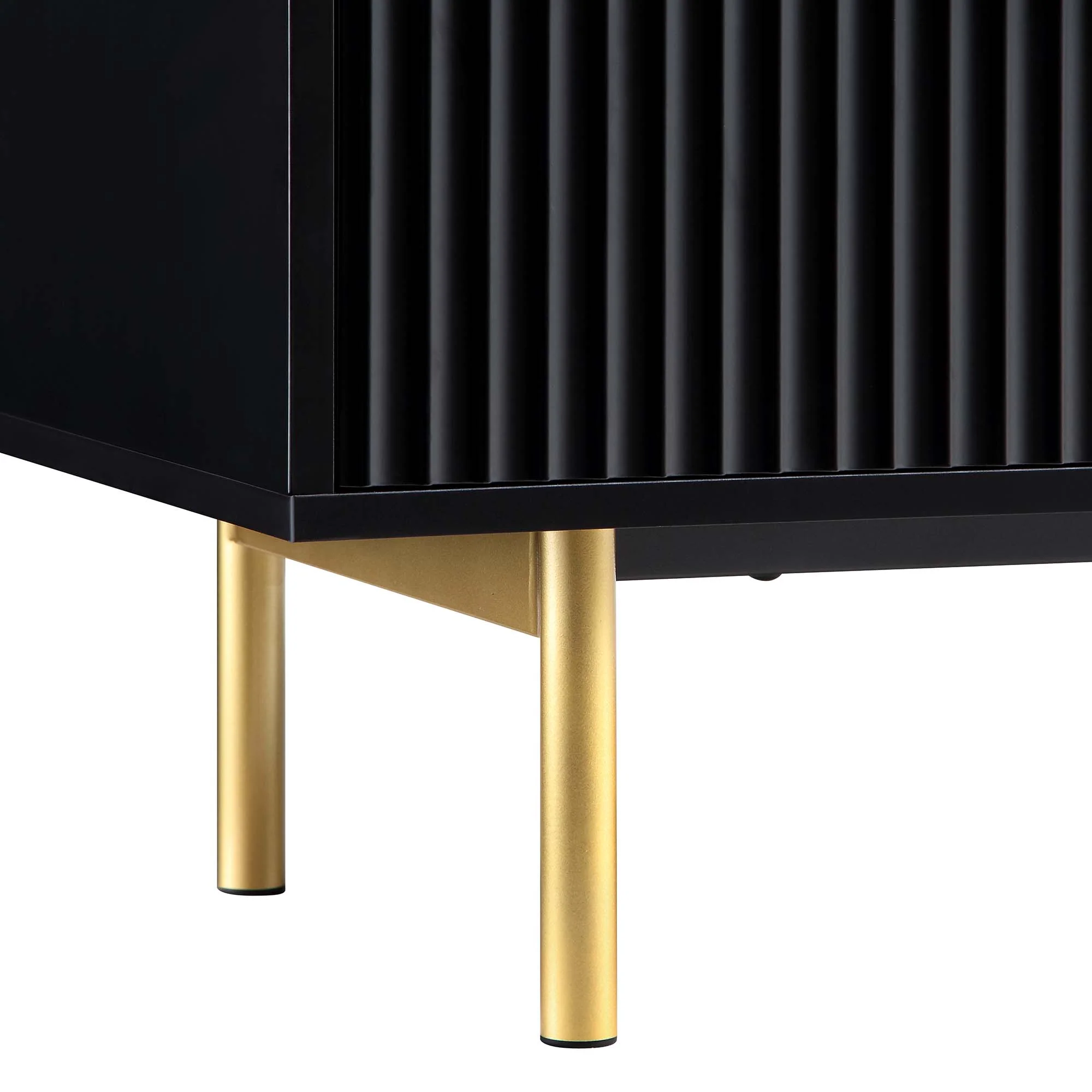 Richmond Ridged Wide Chest of 6 Drawers, Matte Black - Image 12