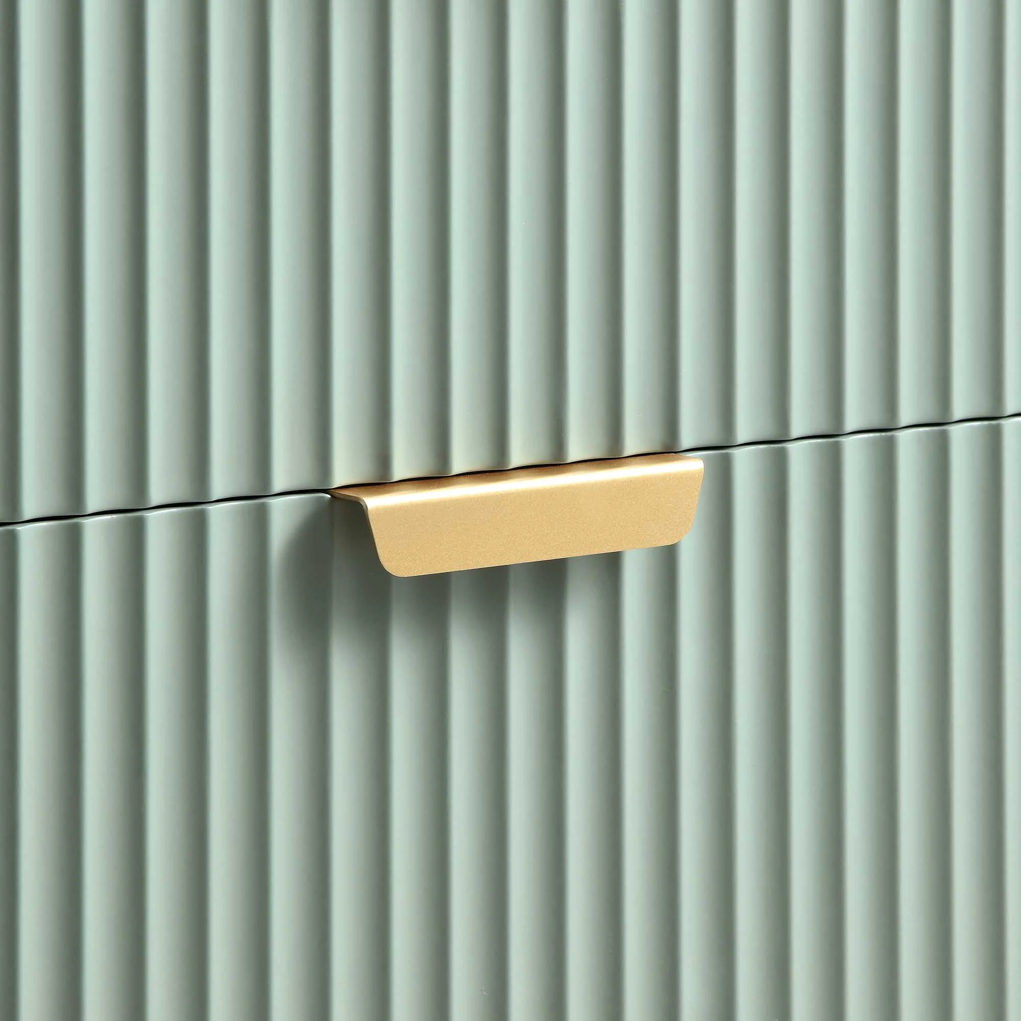 Richmond Ridged Wide Chest of 6 Drawers, Matte Sage Green - Image 11