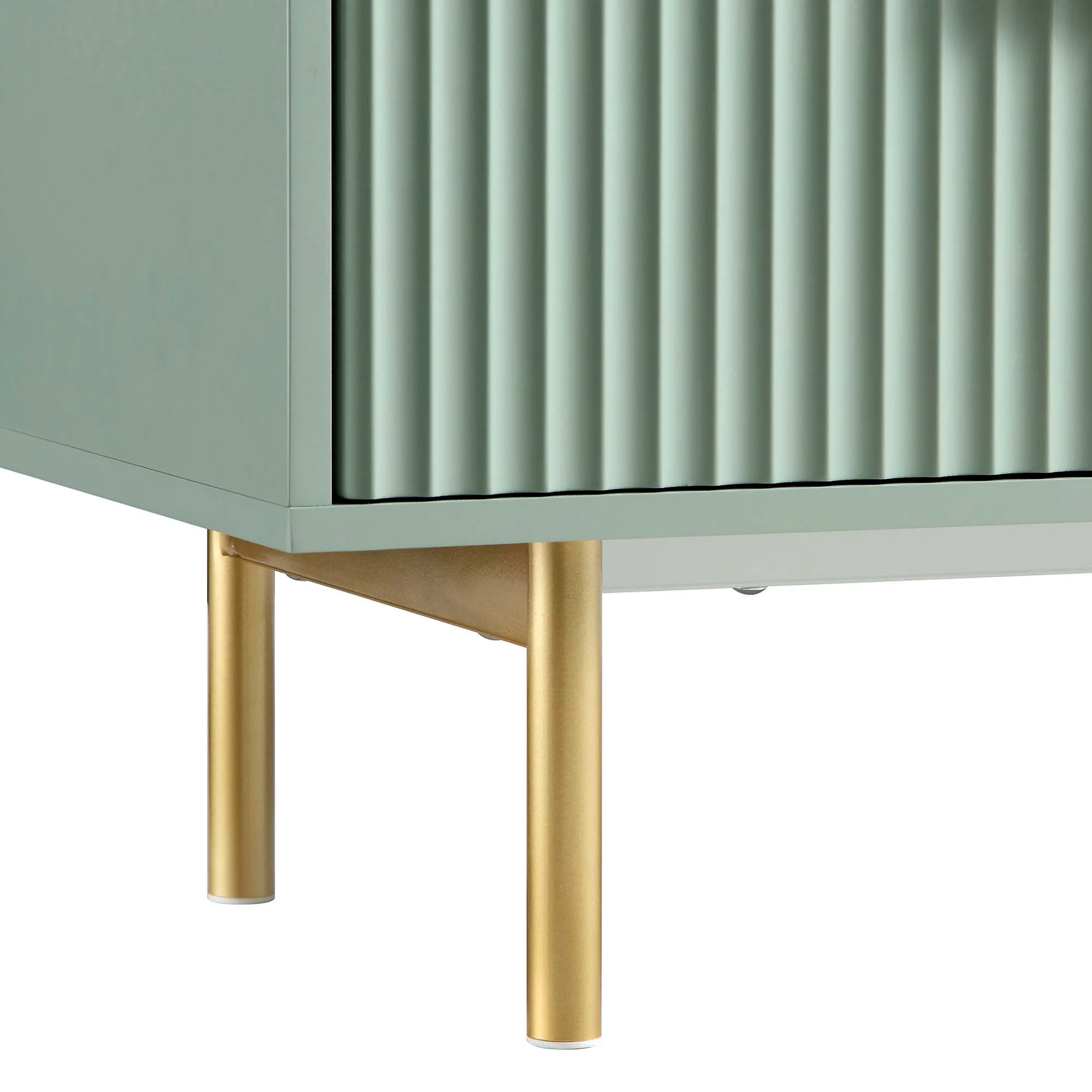 Richmond Ridged Wide Chest of 6 Drawers, Matte Sage Green - Image 12