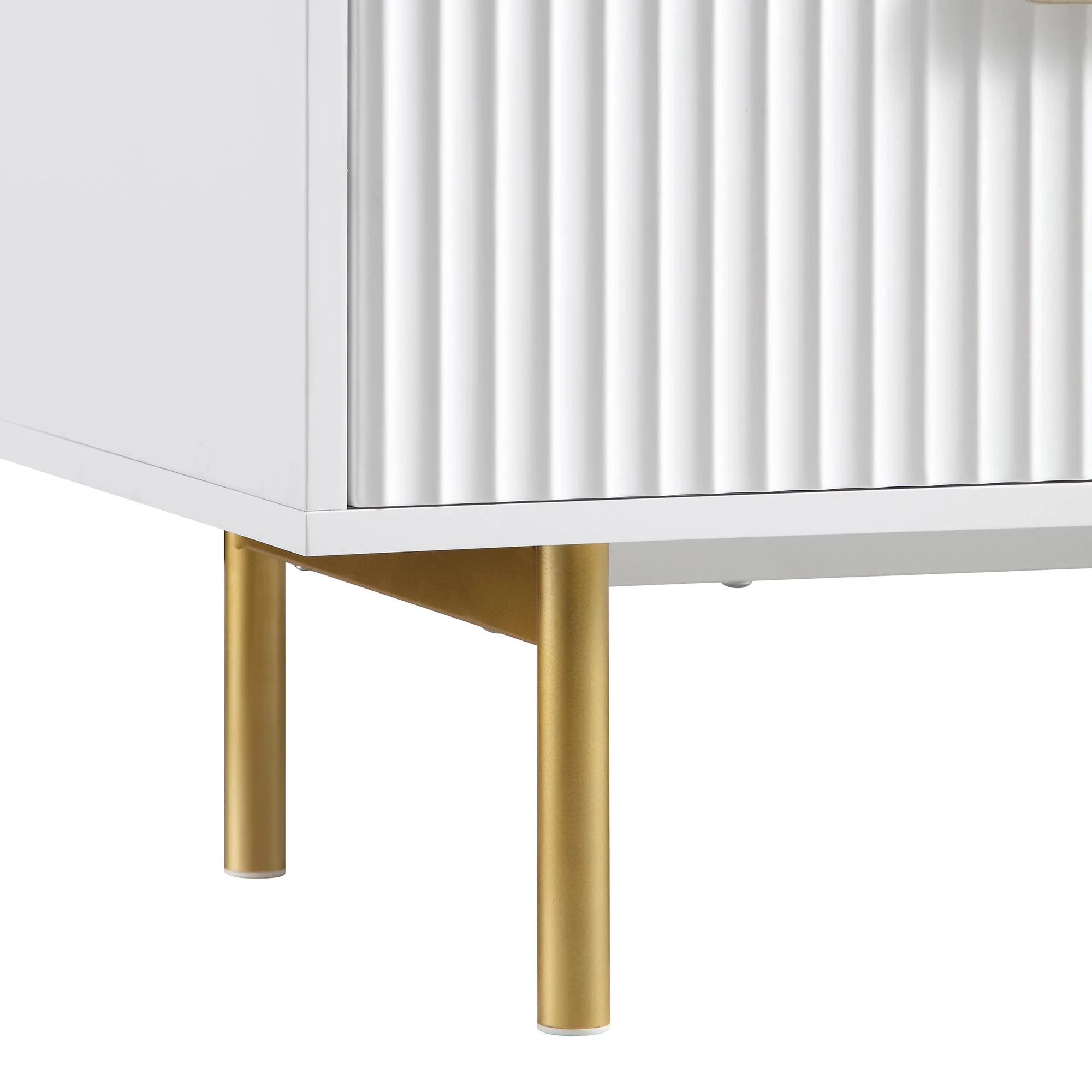 Richmond Ridged Wide Chest of 6 Drawers, Matte White - Image 12