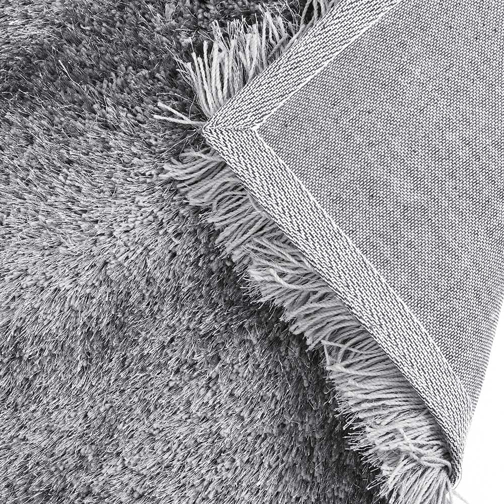 Silver Tufted Shaggy Rug 200 x 290 cm - Image 5
