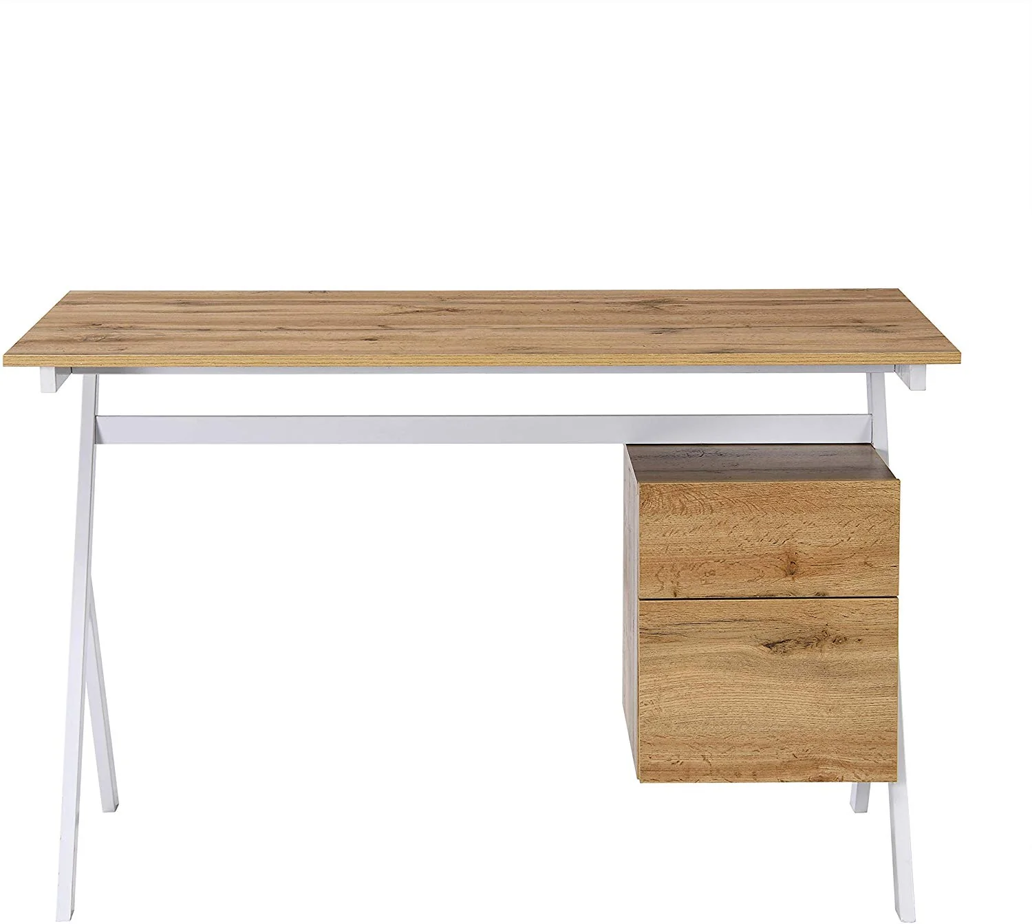 SION Desk with Drawer & Cupboard Oak - Image 6