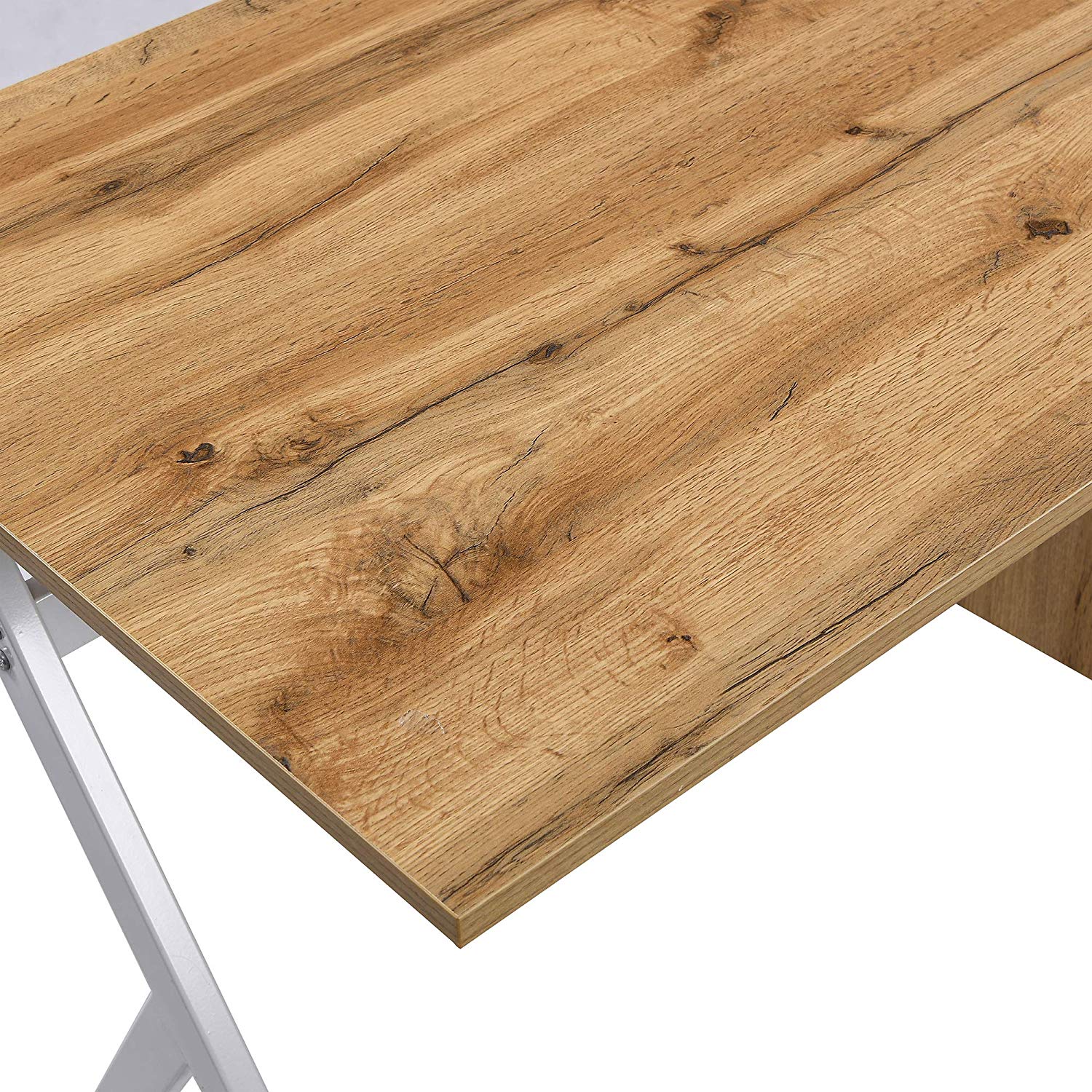 SION Desk with Drawer & Cupboard Oak - Image 7