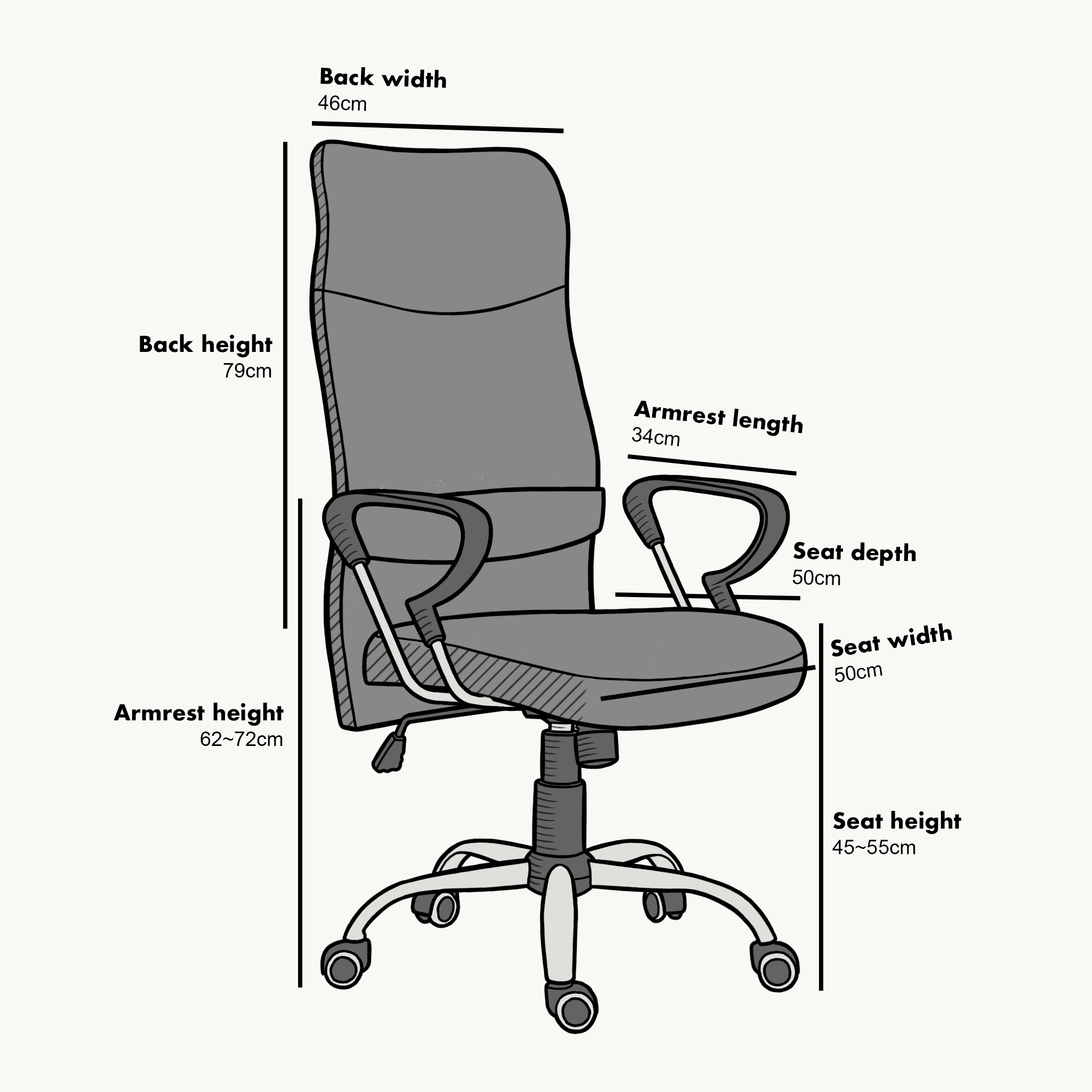 Sleek Design High Back Mesh Fabric Swivel Office Chair with Chrome Base, MO57 Black - Image 3