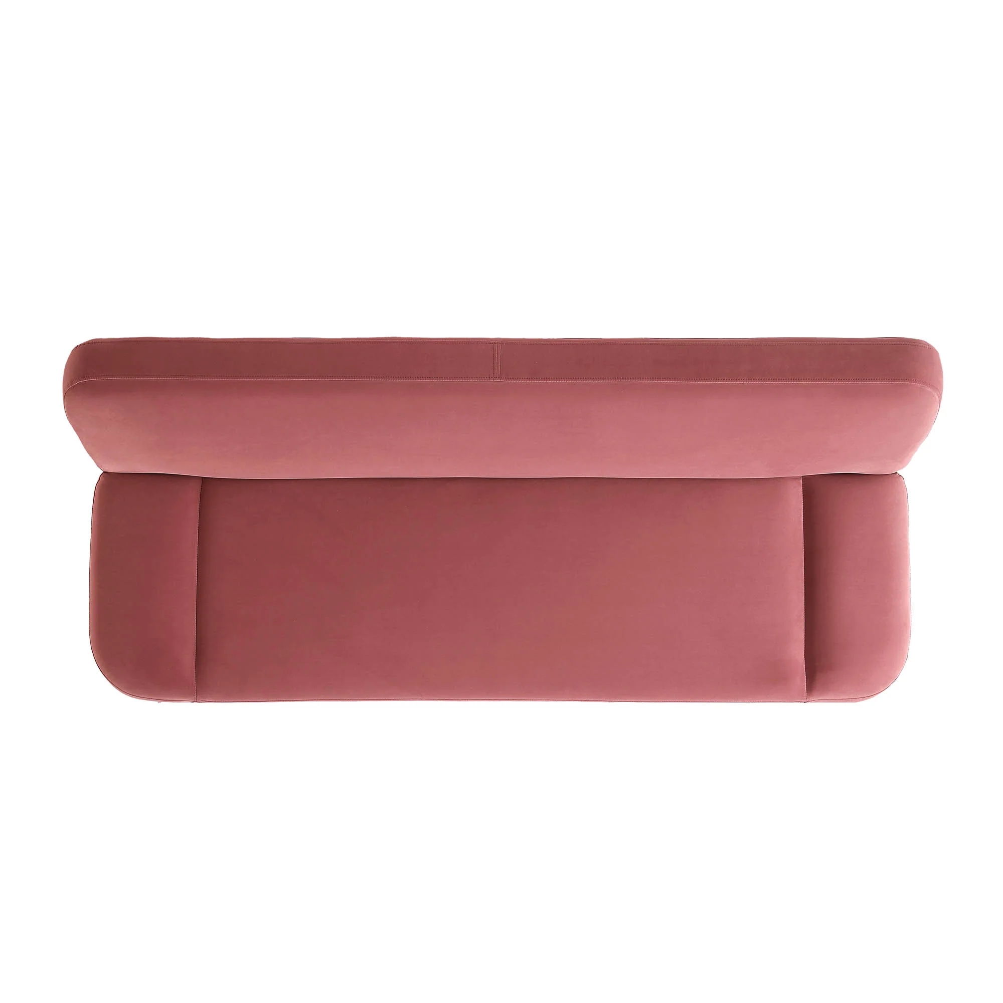 Solna 2-Seater Sofa Bed, Dusty Rose Velvet - Image 10