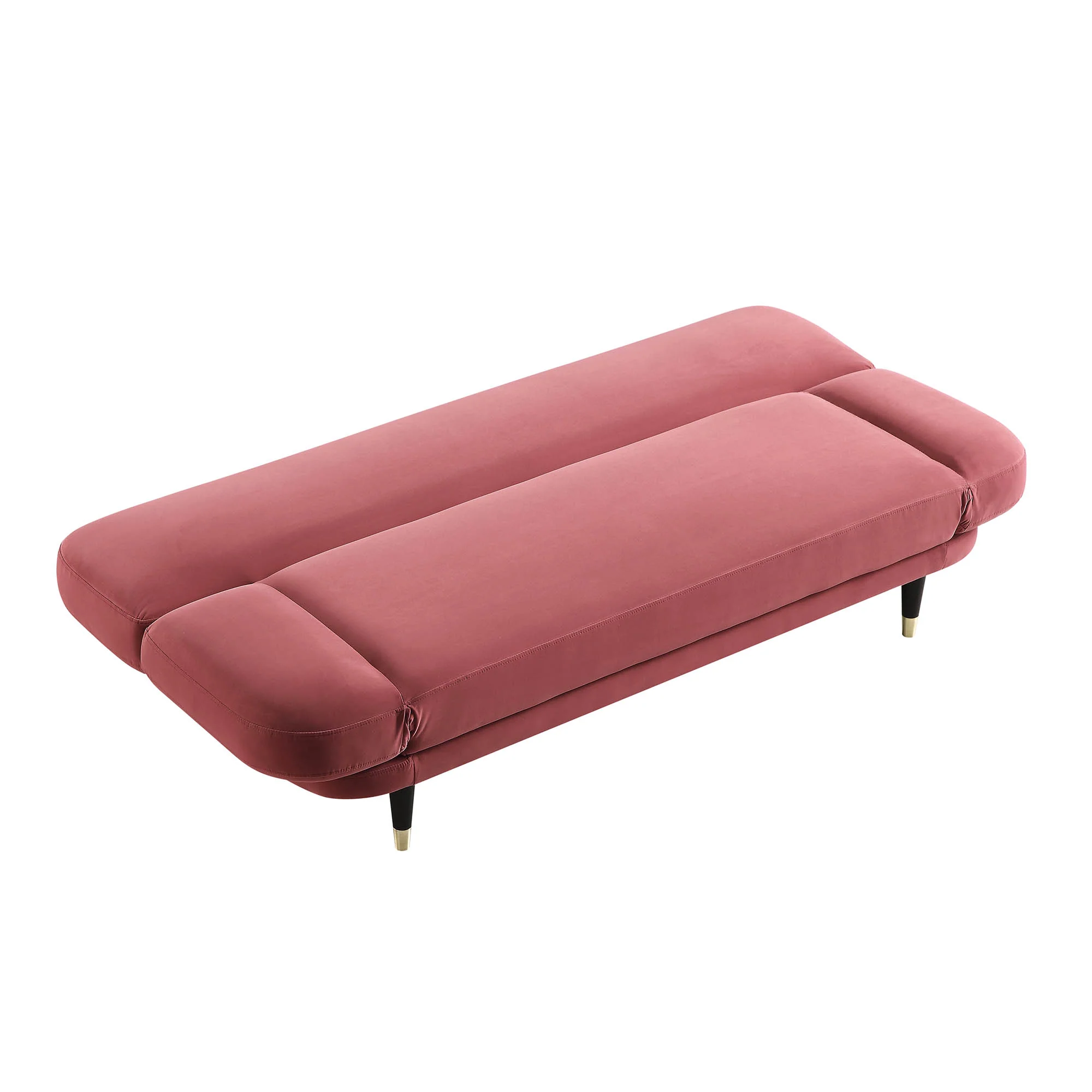 Solna 2-Seater Sofa Bed, Dusty Rose Velvet - Image 13