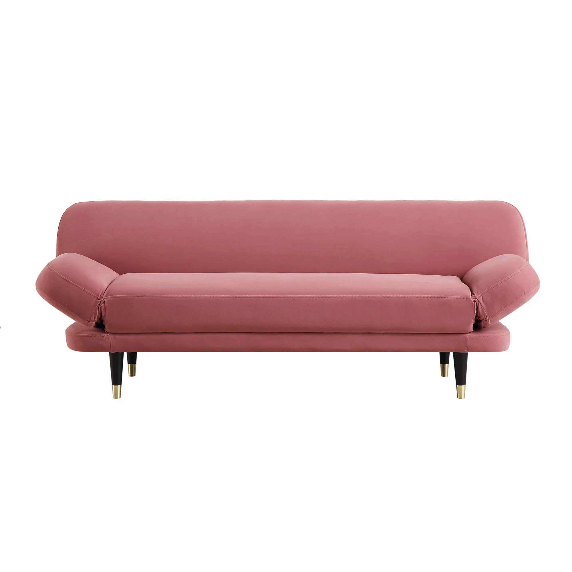 Solna 2-Seater Sofa Bed, Dusty Rose Velvet - Image 8