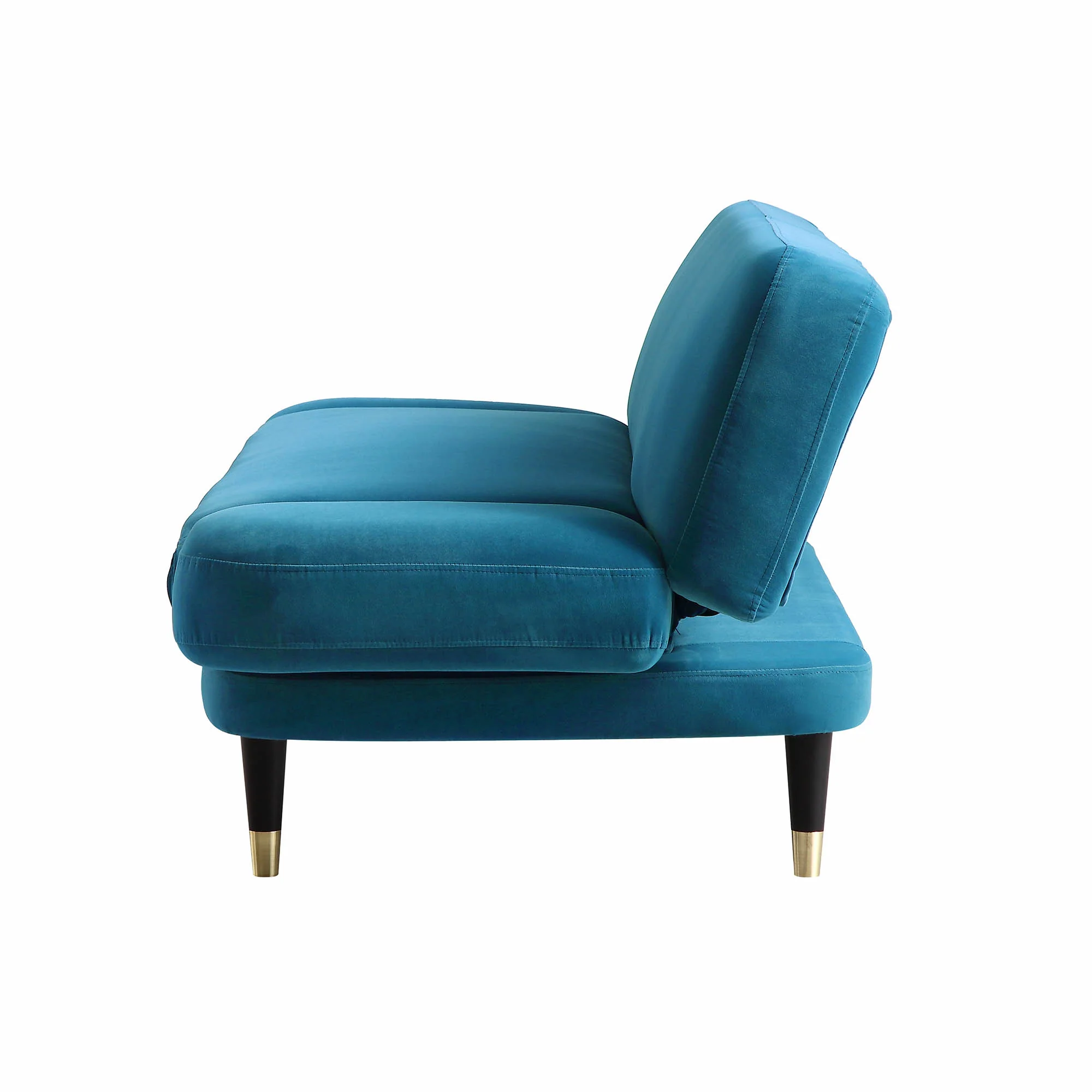Solna 2-Seater Sofa Bed, Teal Velvet - Image 10