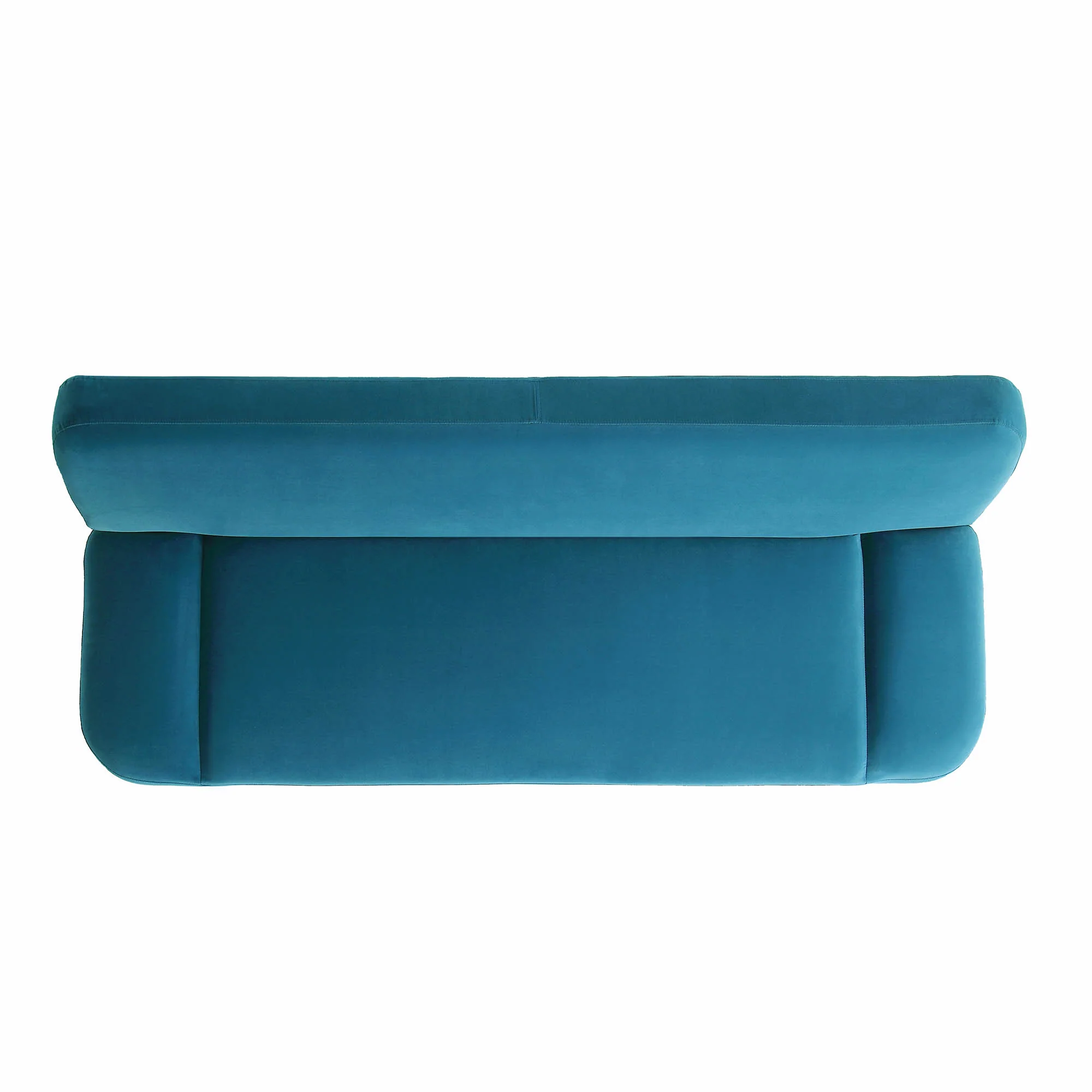 Solna 2-Seater Sofa Bed, Teal Velvet - Image 11