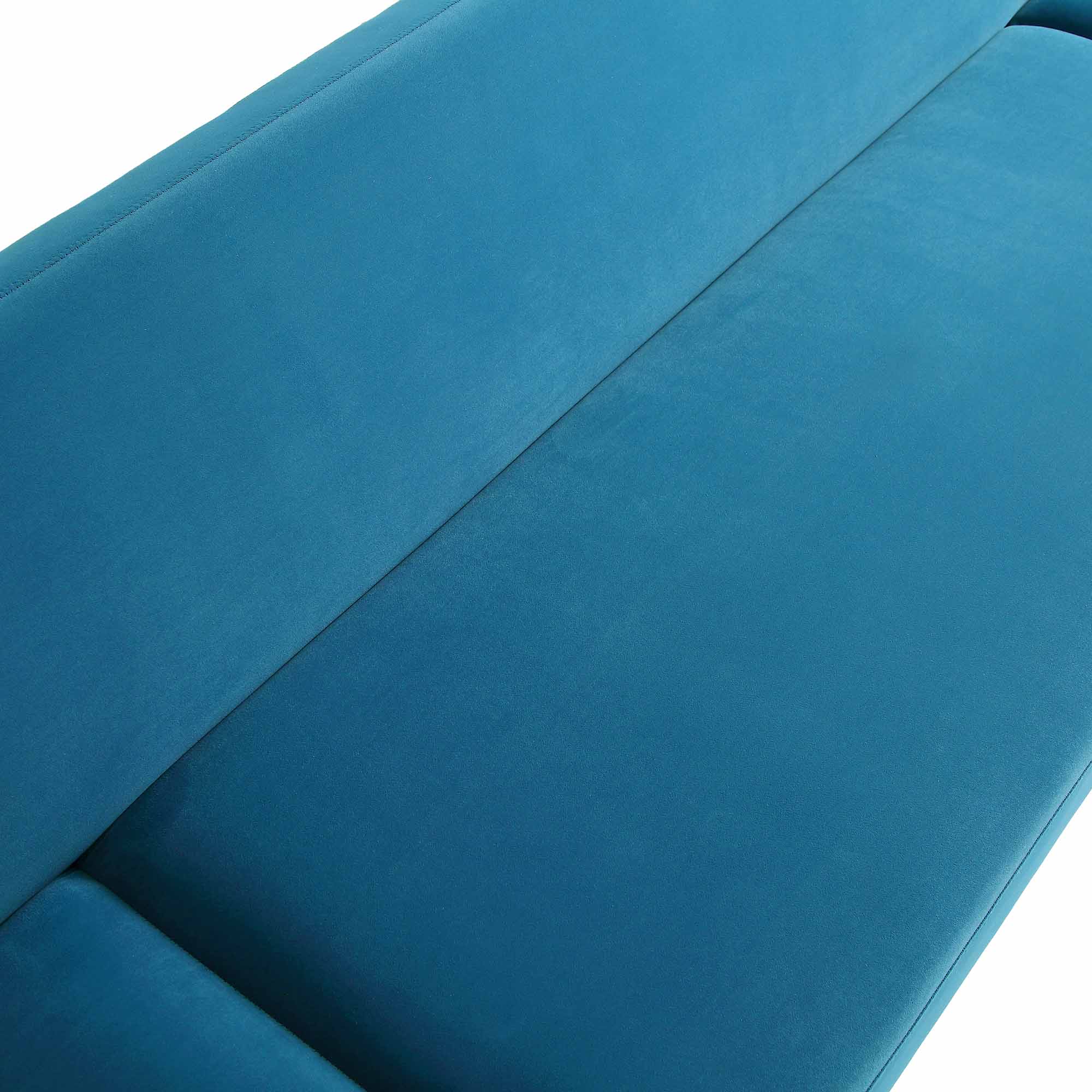 Solna 2-Seater Sofa Bed, Teal Velvet - Image 14