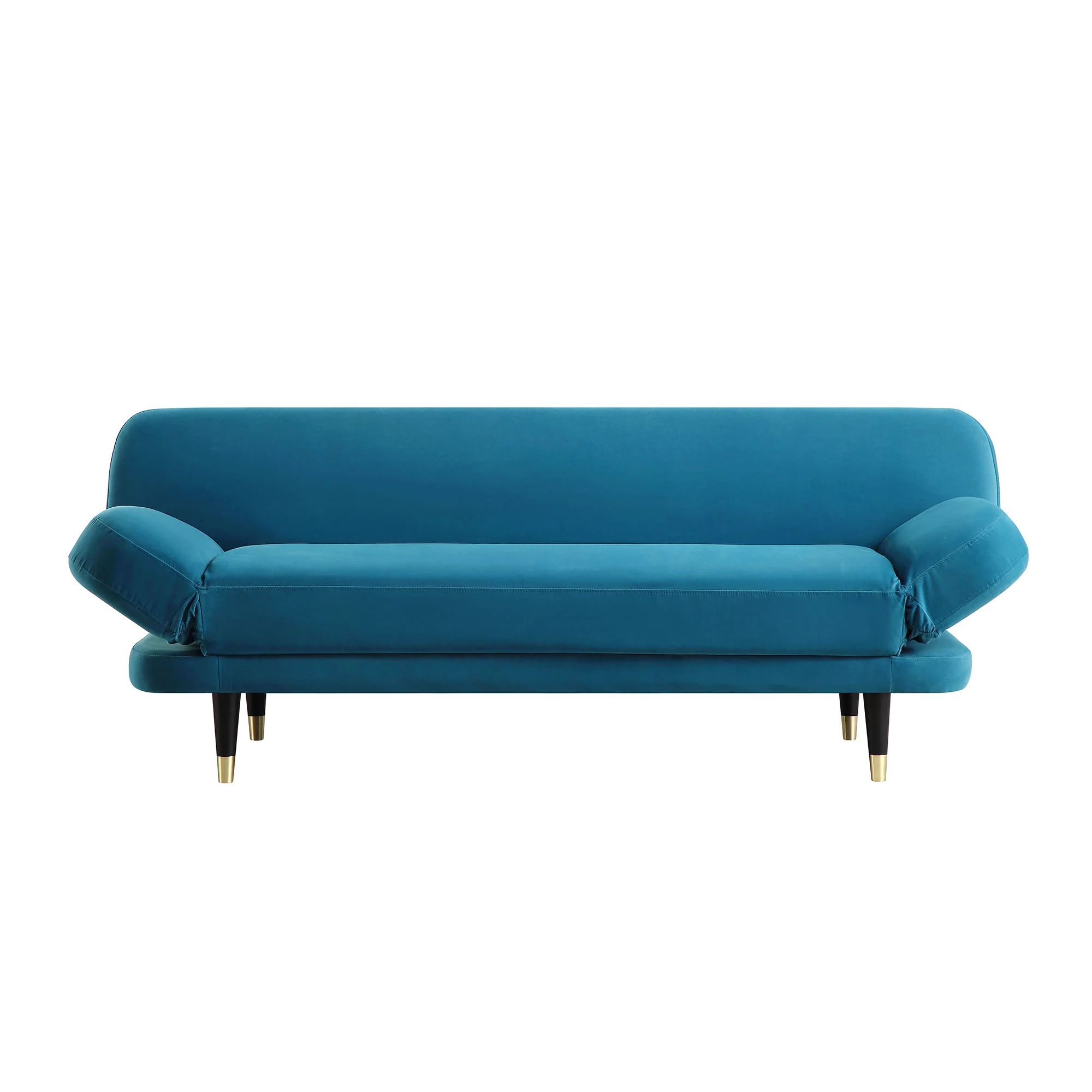 Solna 2-Seater Sofa Bed, Teal Velvet - Image 8