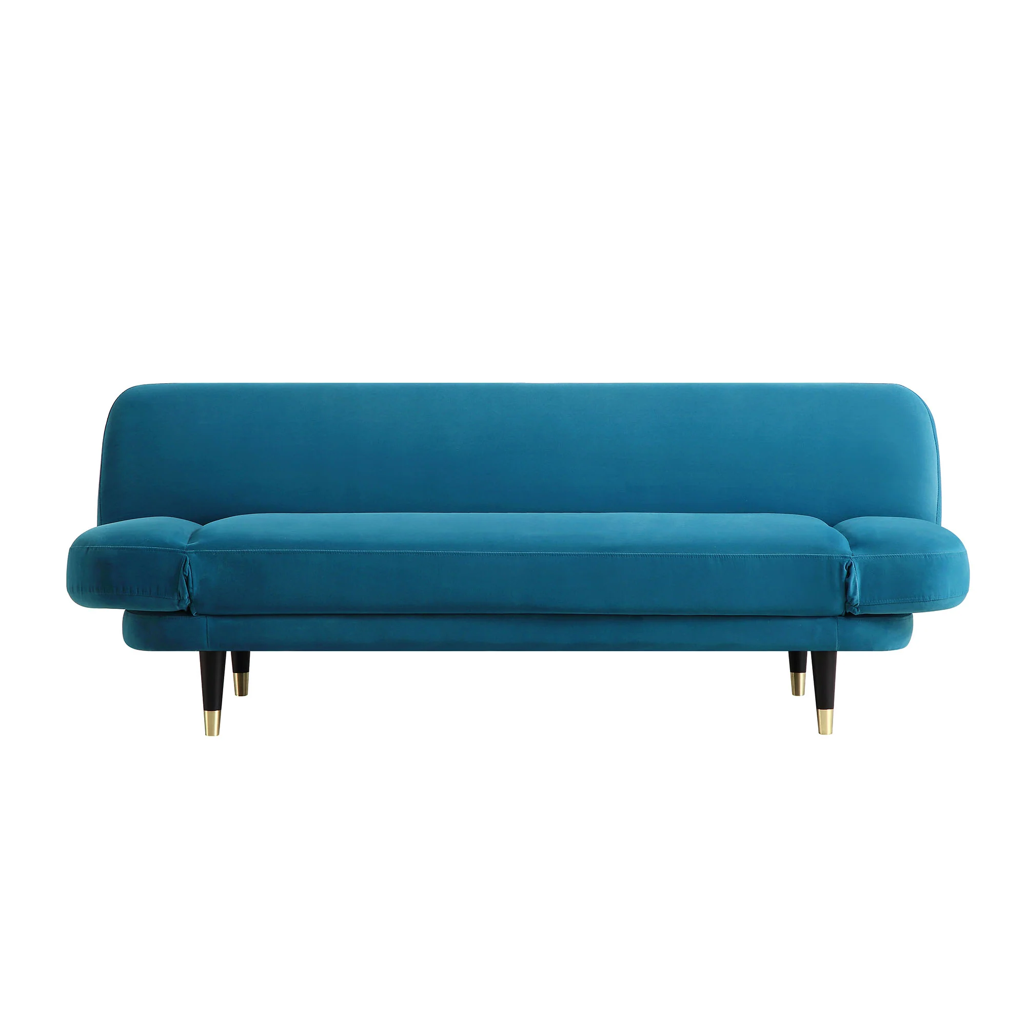 Solna 2-Seater Sofa Bed, Teal Velvet - Image 9