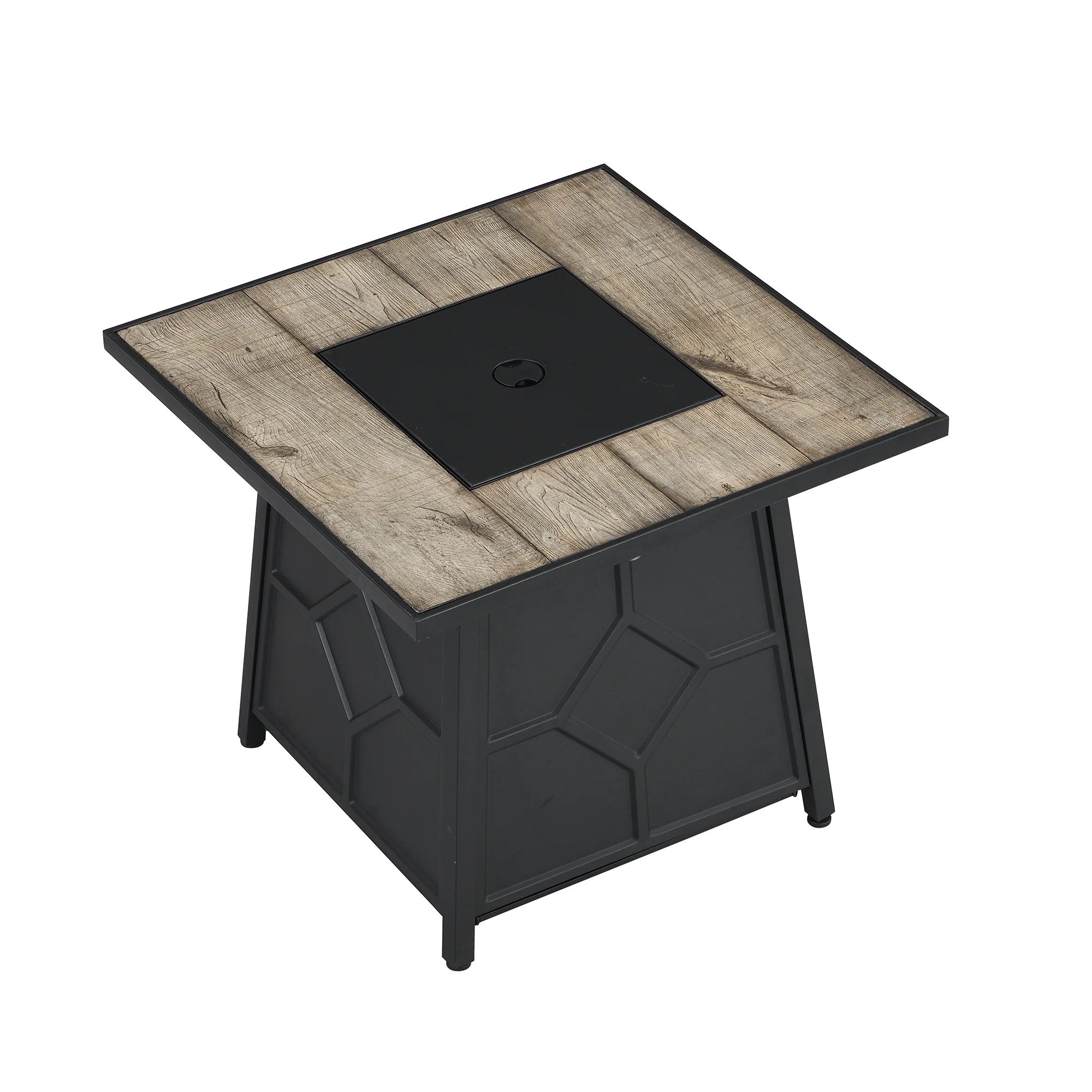 Square Outdoor 30" x 30"  40,000BTUs Real Concrete Fire Pit Table - Image 3