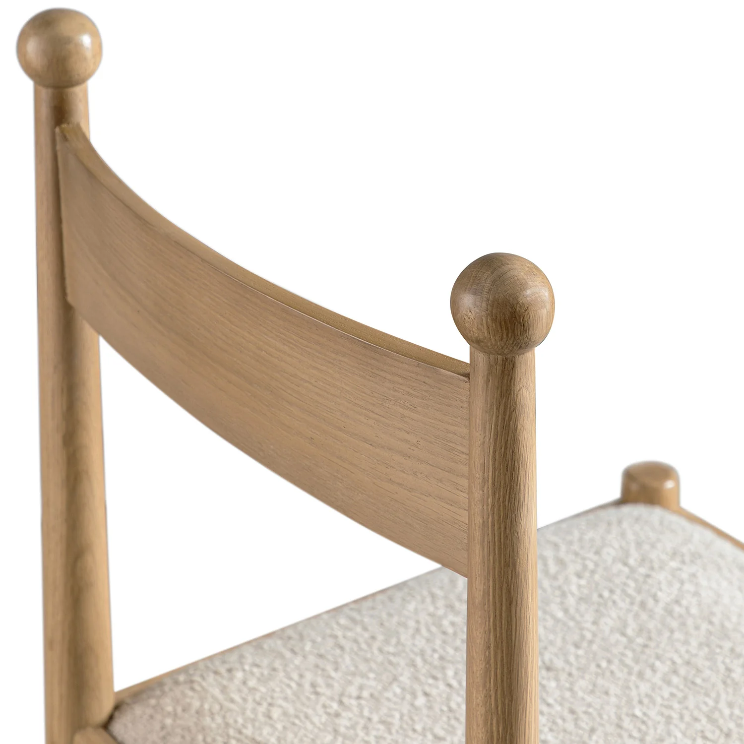 Tama Dining Chair, Light Taupe Boucle | Natural Oak Frame - Image 16