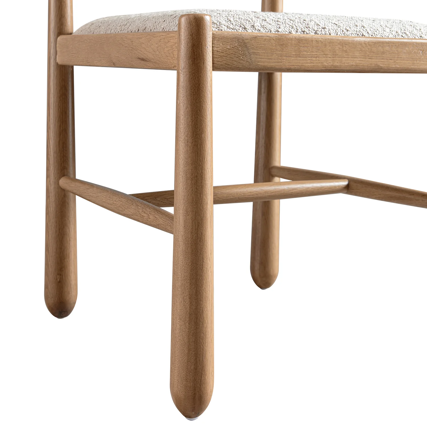 Tama Dining Chair, Light Taupe Boucle | Natural Oak Frame - Image 17